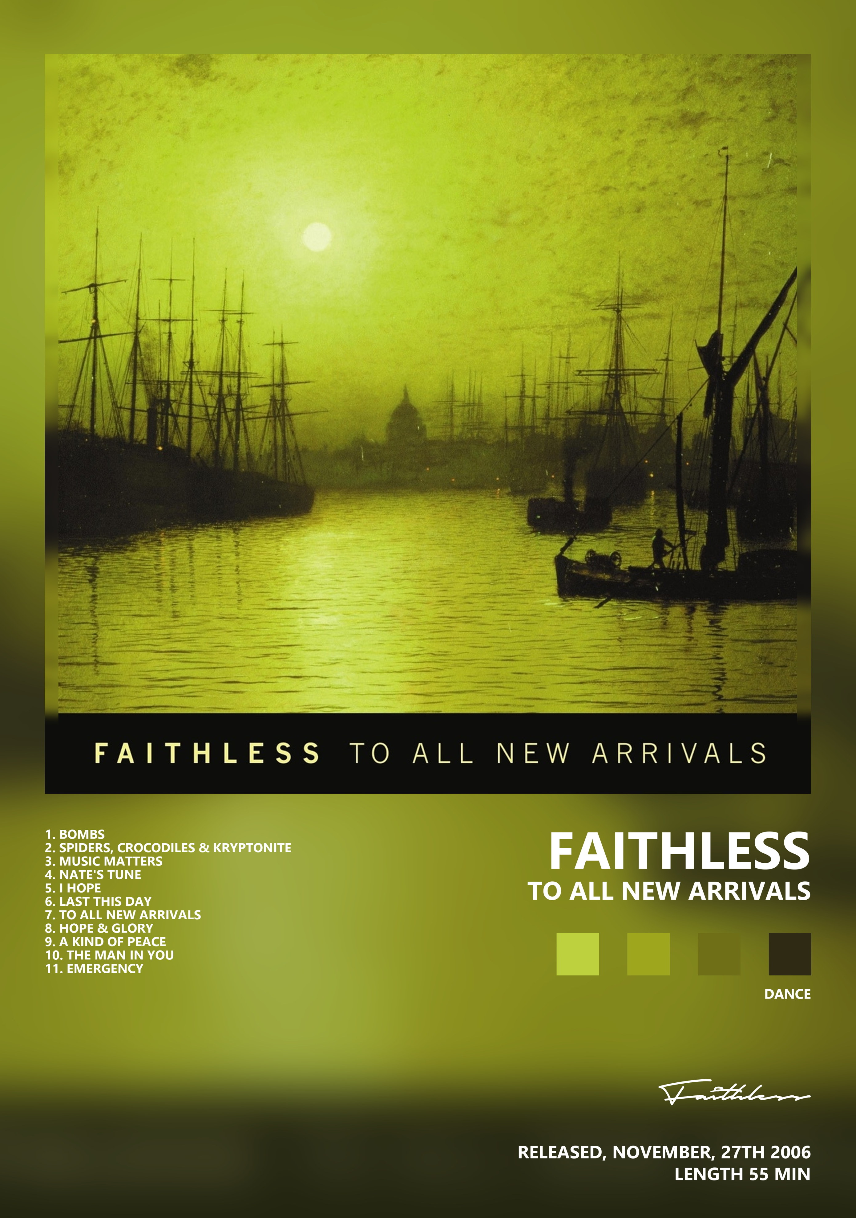Музыкальный постер: Faithless — To All New Arrivals