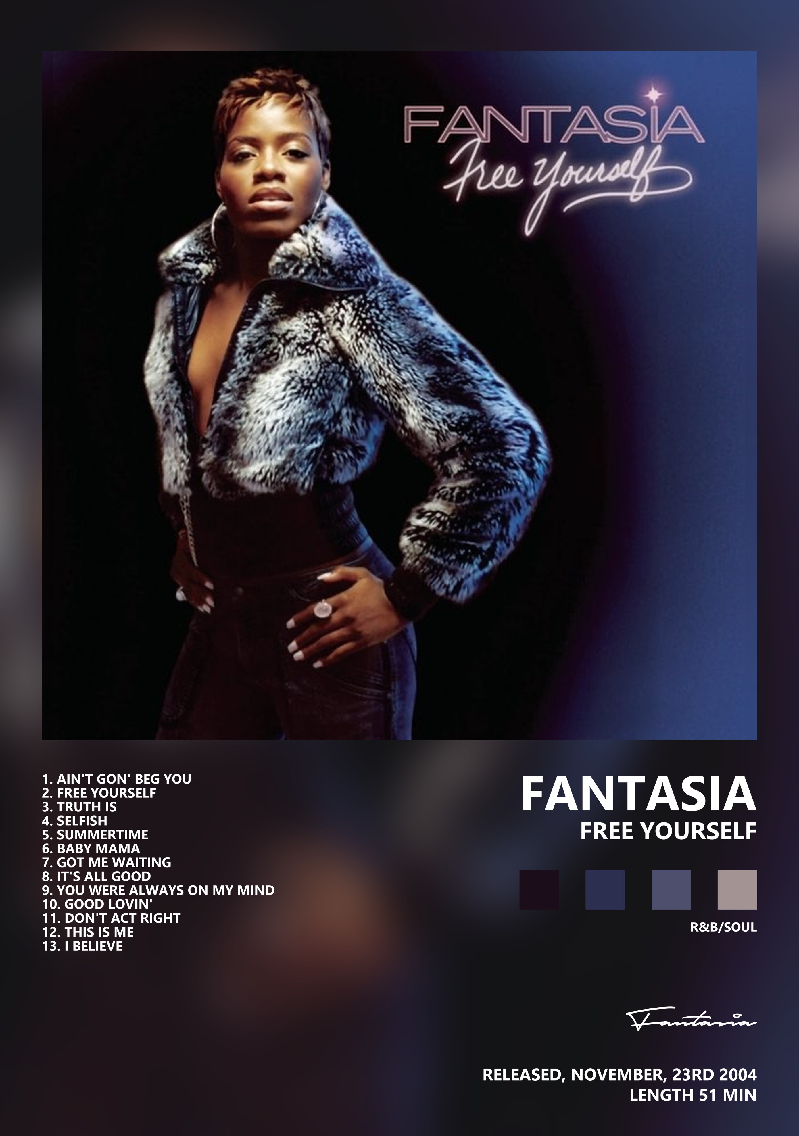 Музыкальный постер: Fantasia — Free Yourself