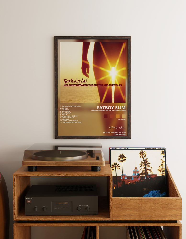 Музыкальный постер: Fatboy Slim — Halfway Between the Gutter and the Stars