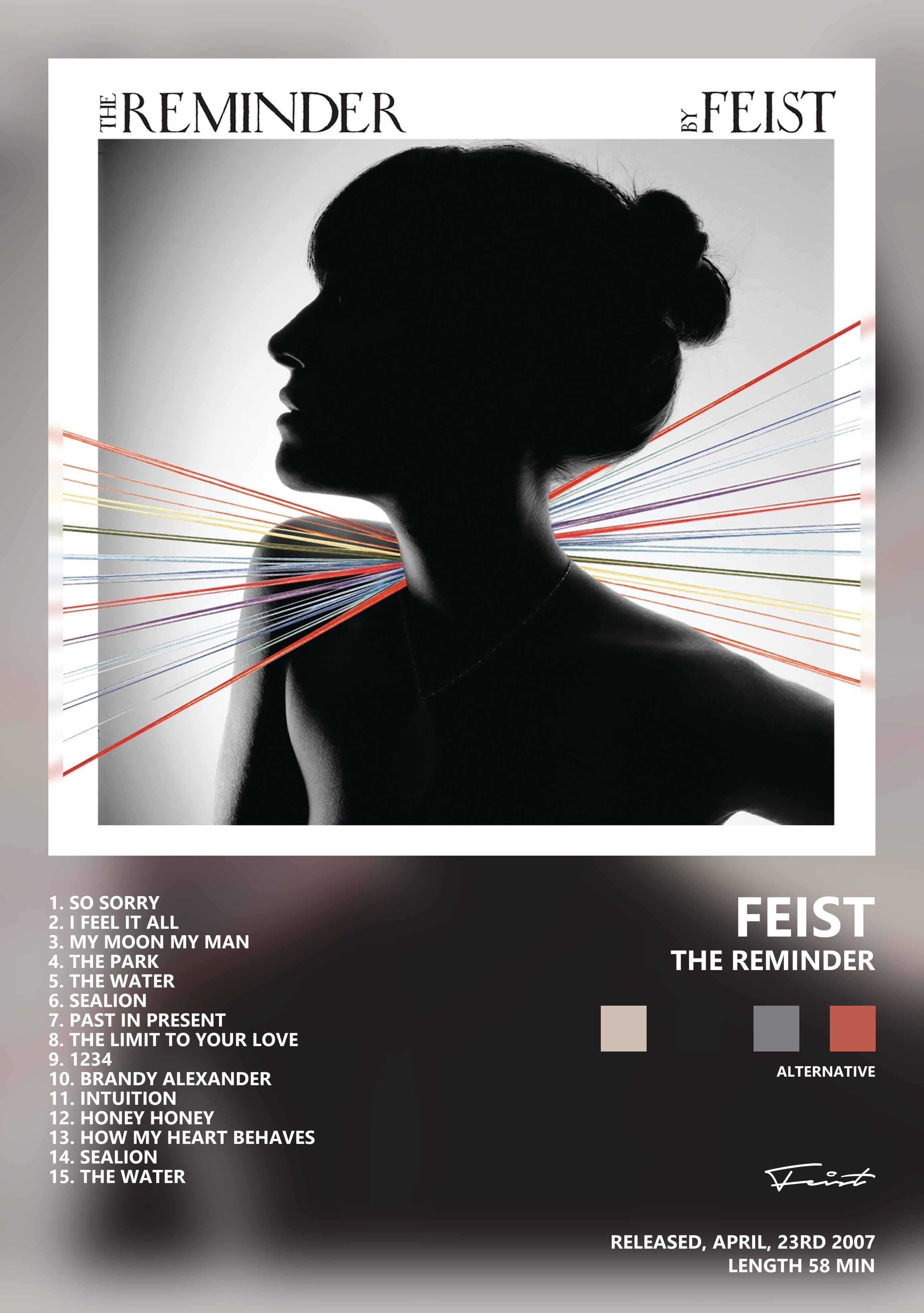 Музыкальный постер: Feist — The Reminder