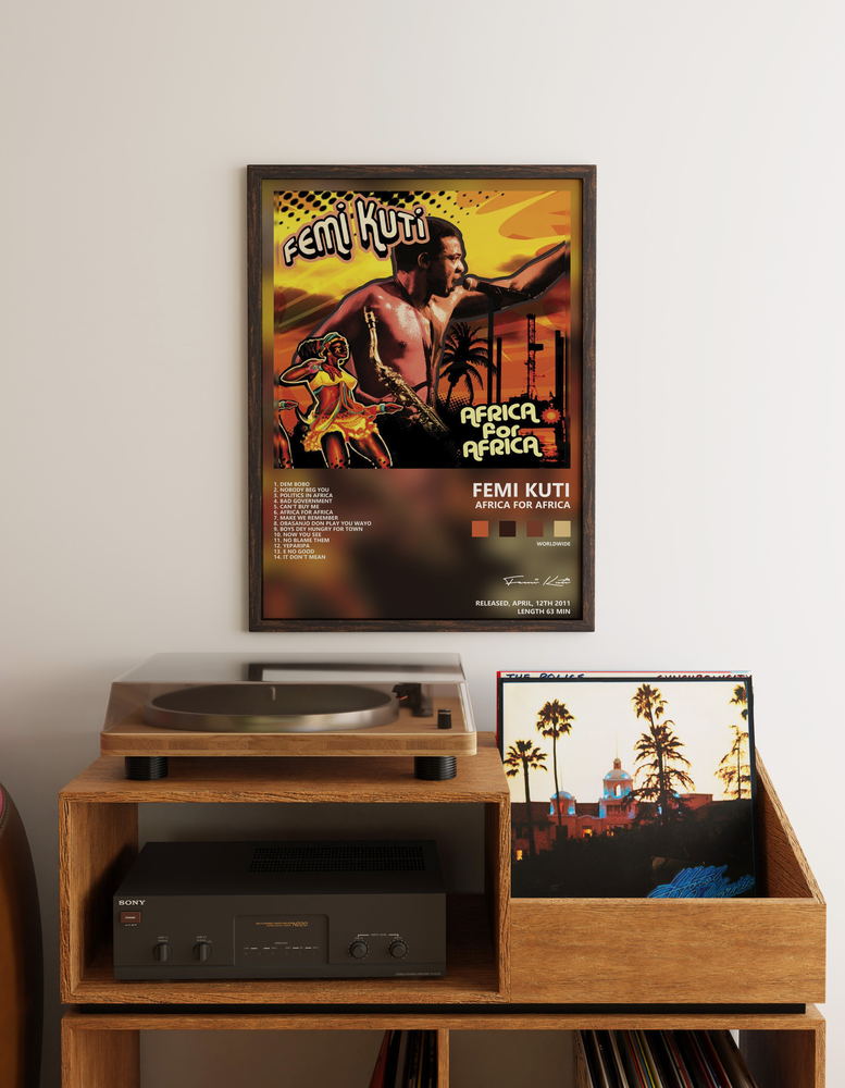 Music poster: Femi Kuti — Africa For Africa
