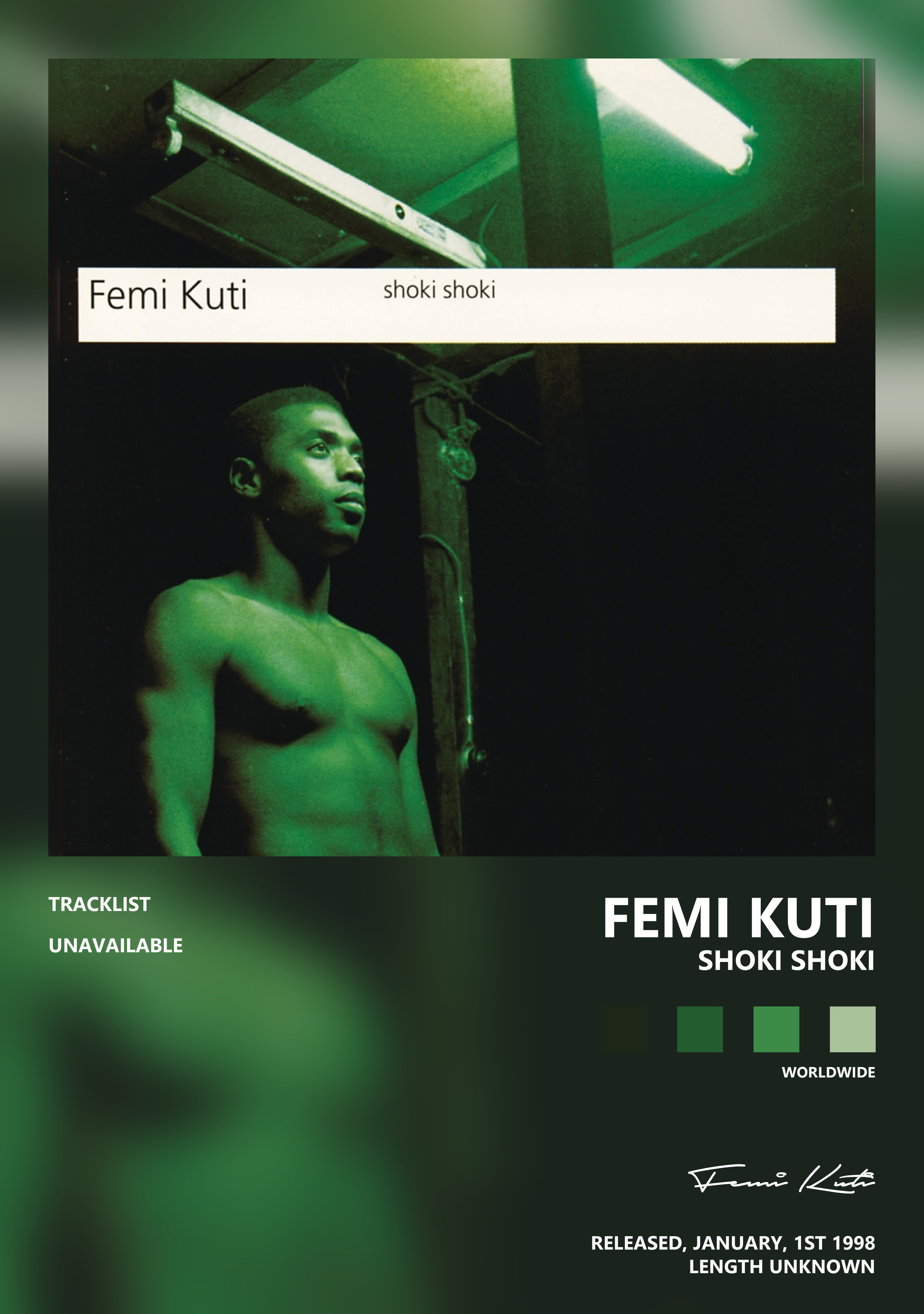 Музыкальный постер: Femi Kuti — Shoki Shoki