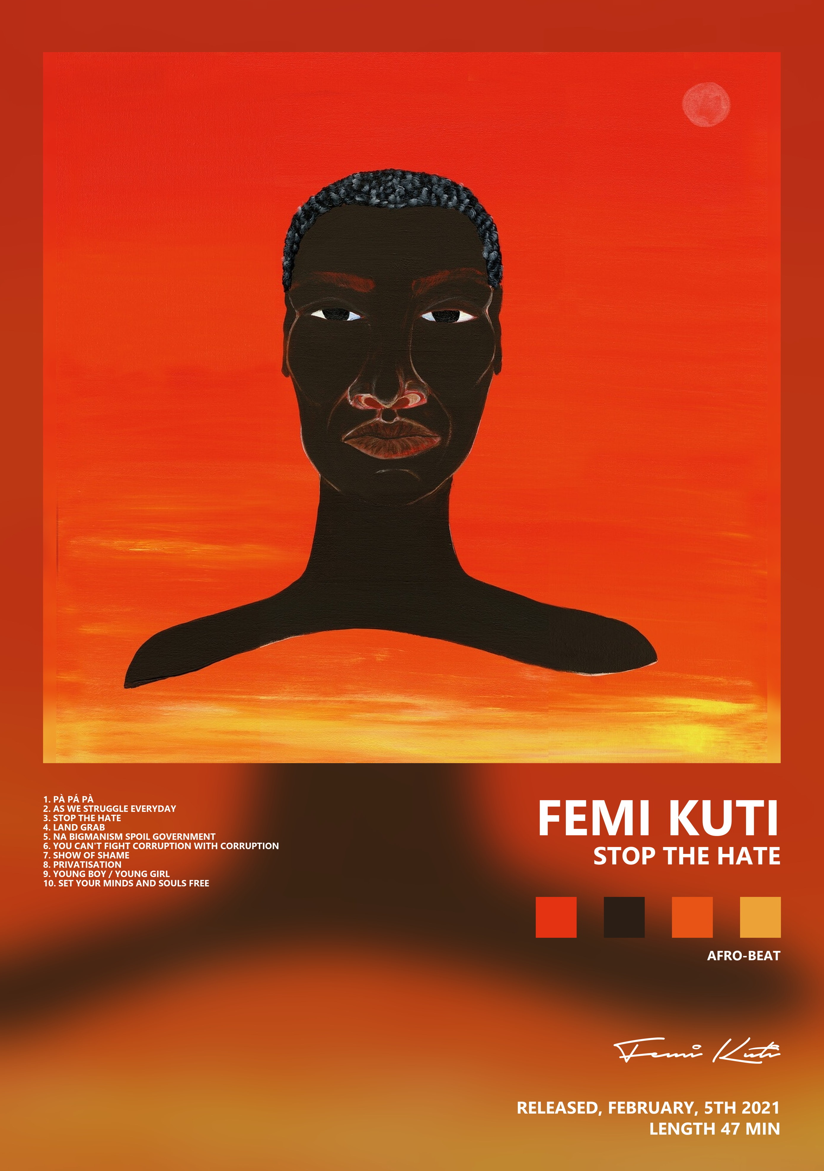 Музыкальный постер: Femi Kuti — Stop The Hate