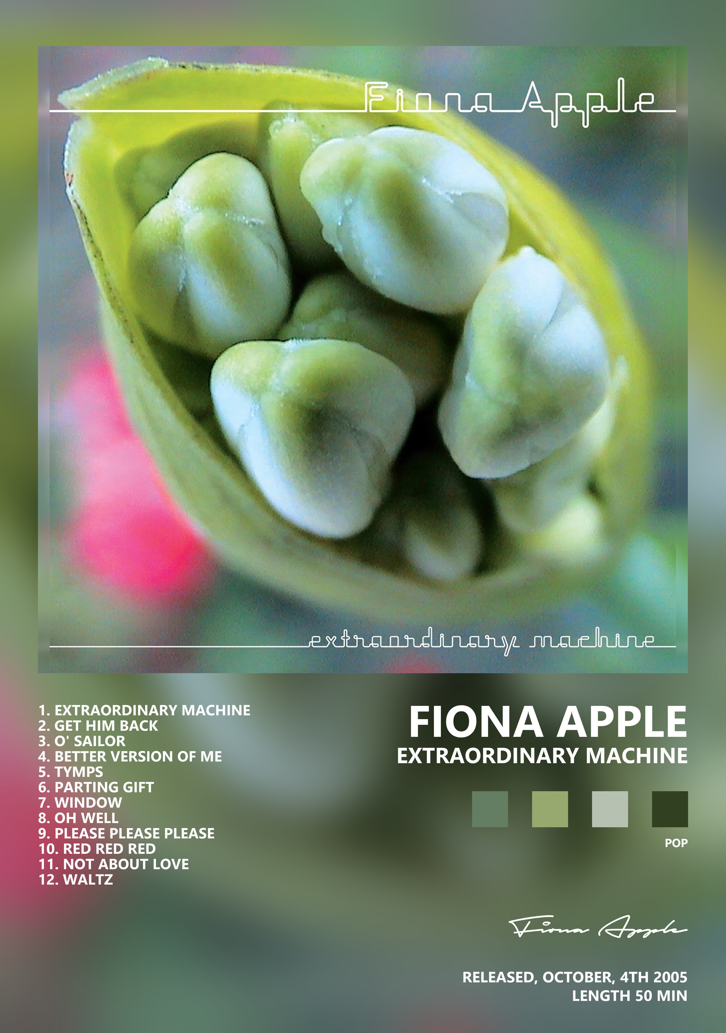 Музыкальный постер: Fiona Apple — Extraordinary Machine