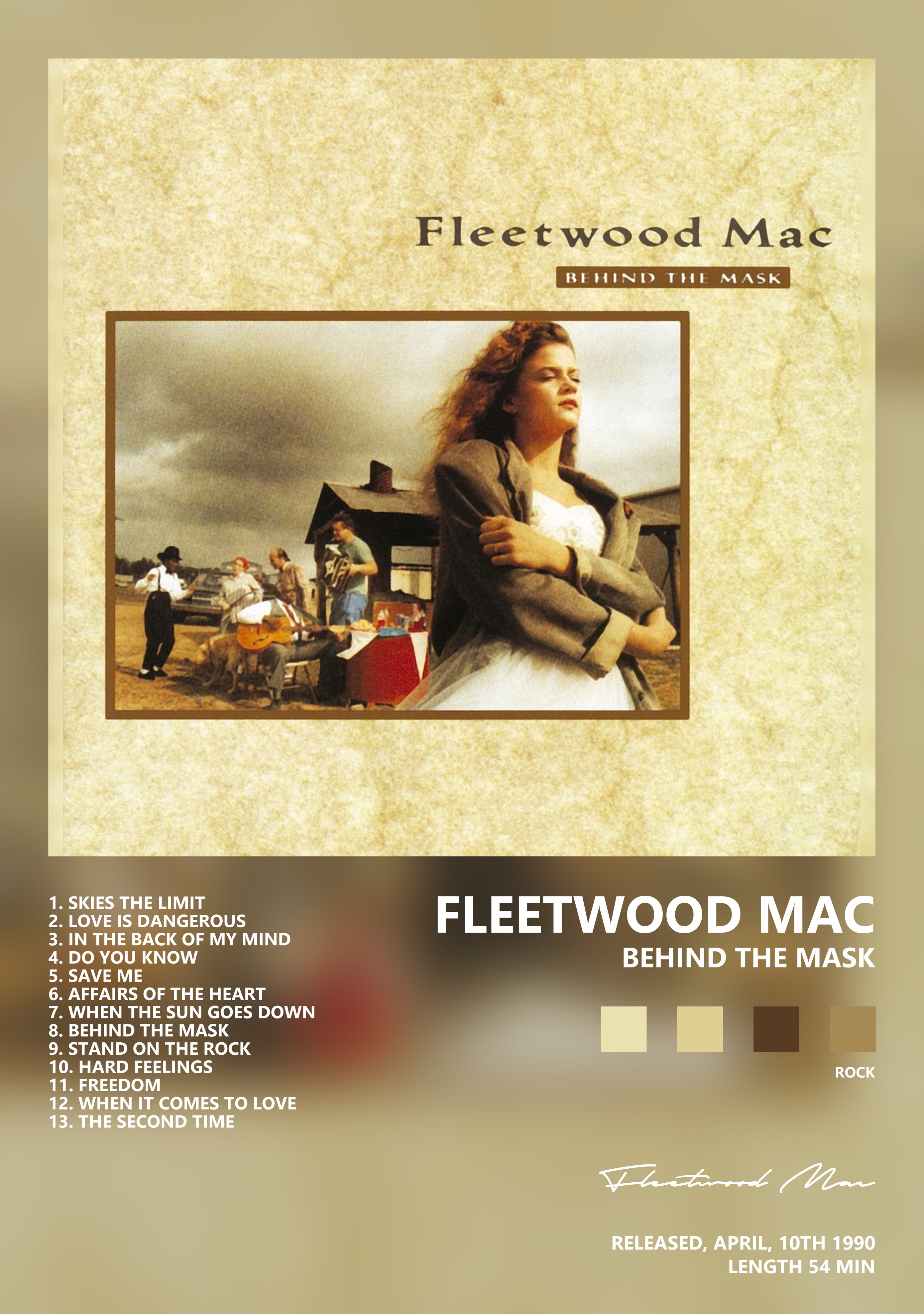 Музыкальный постер: Fleetwood Mac — Behind the Mask