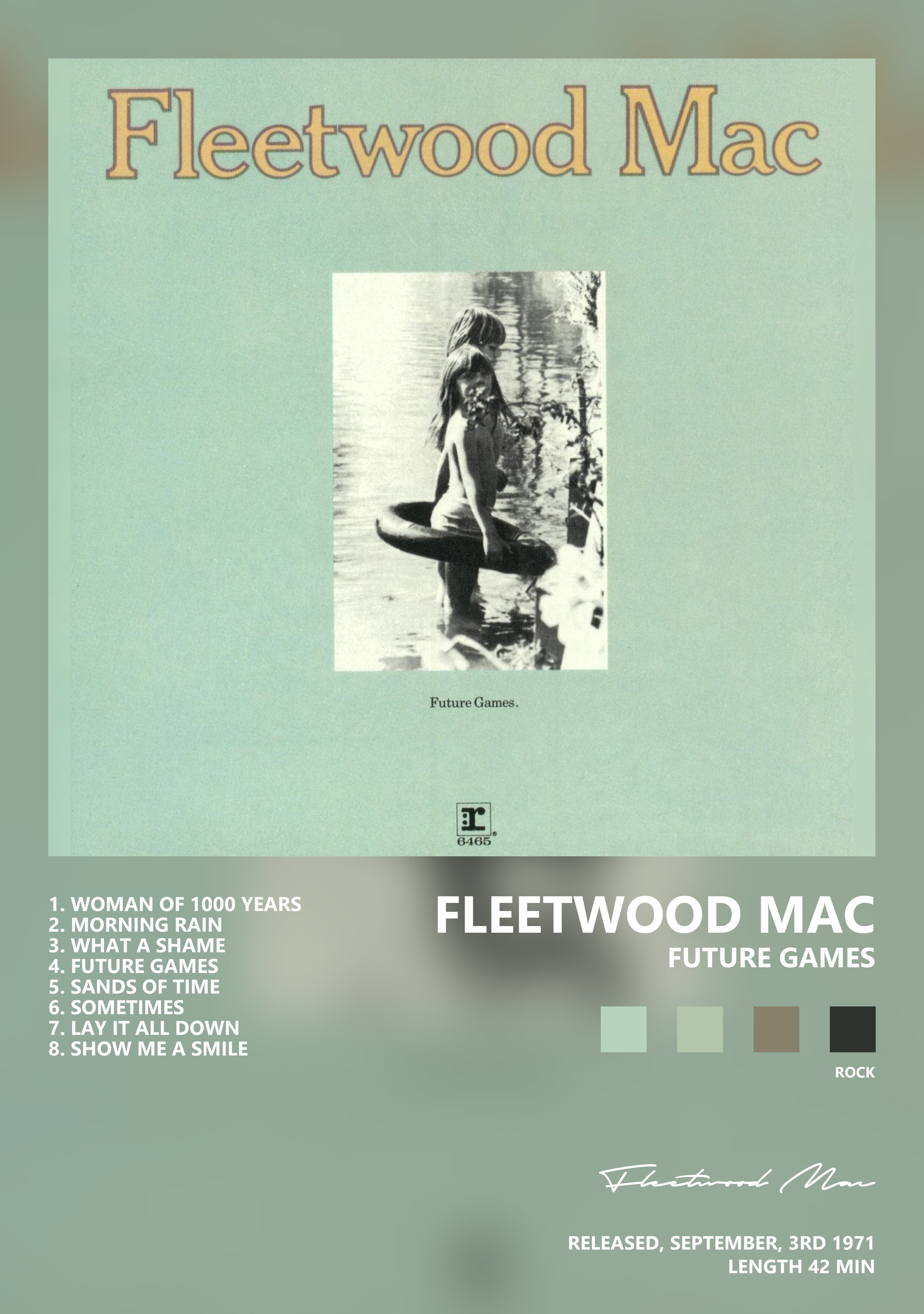 Музыкальный постер: Fleetwood Mac — Future Games