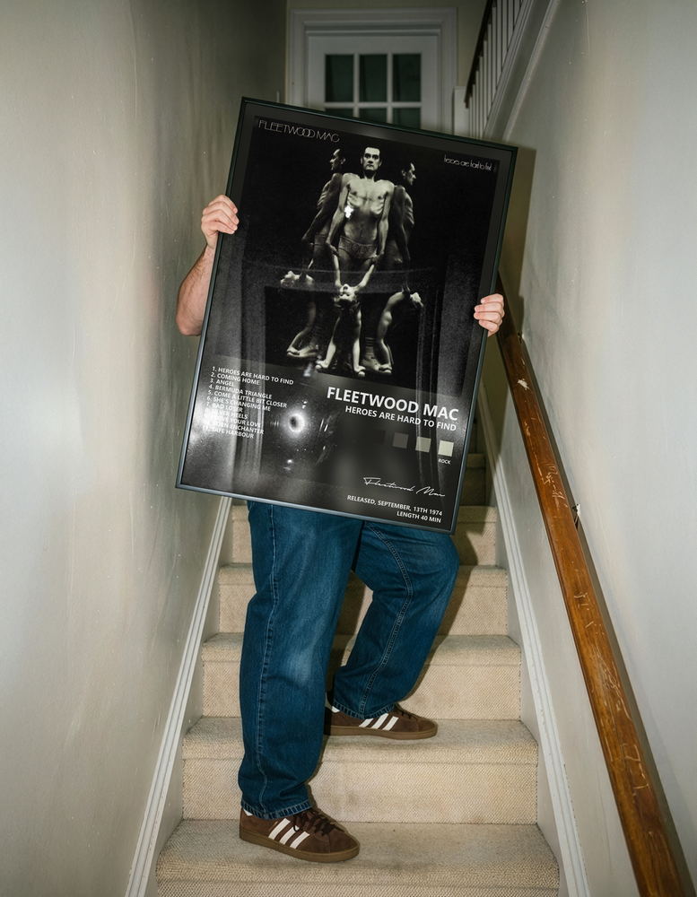 Music poster: Fleetwood Mac — Heroes Are Hard To Find