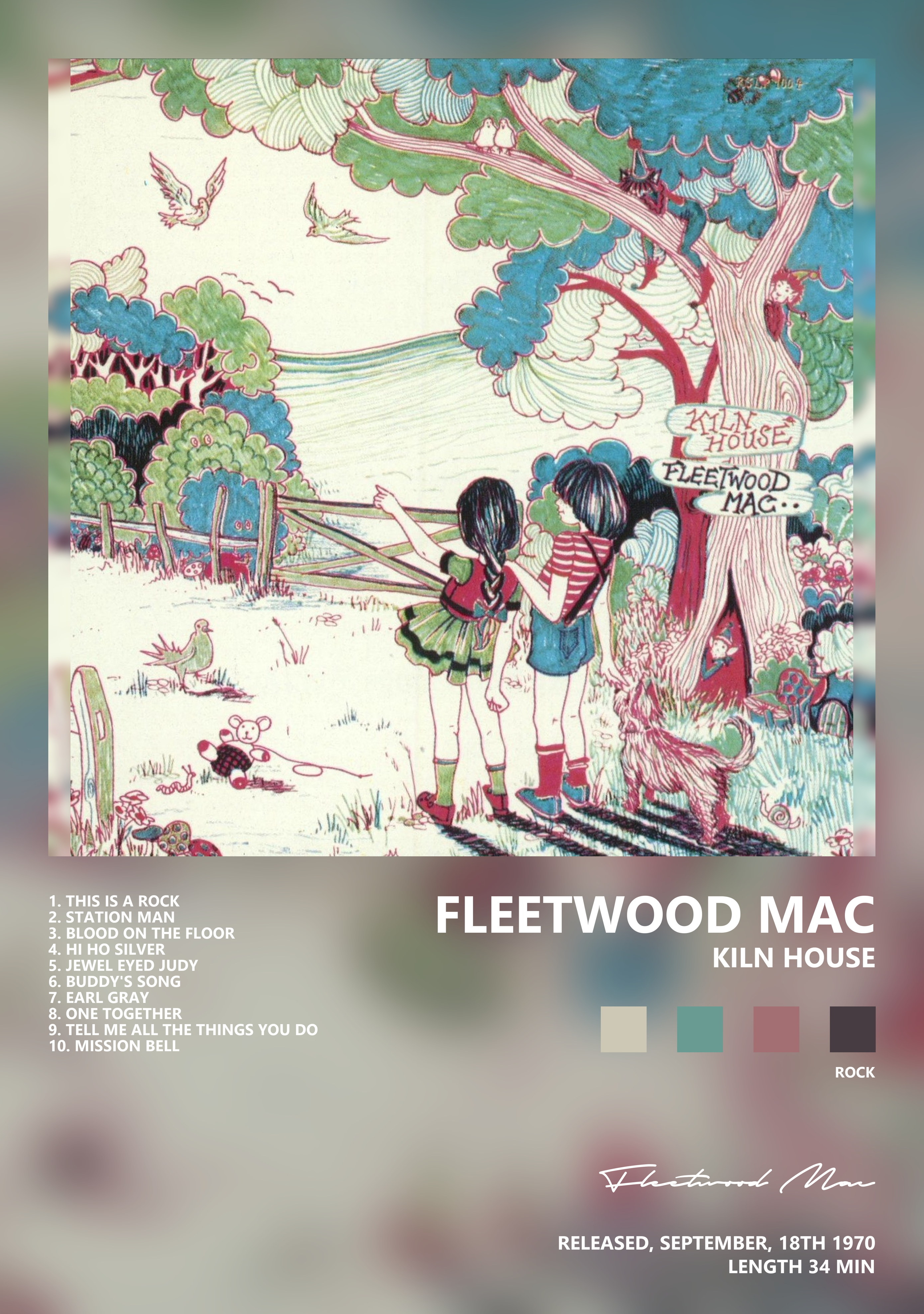 Музыкальный постер: Fleetwood Mac — Kiln House