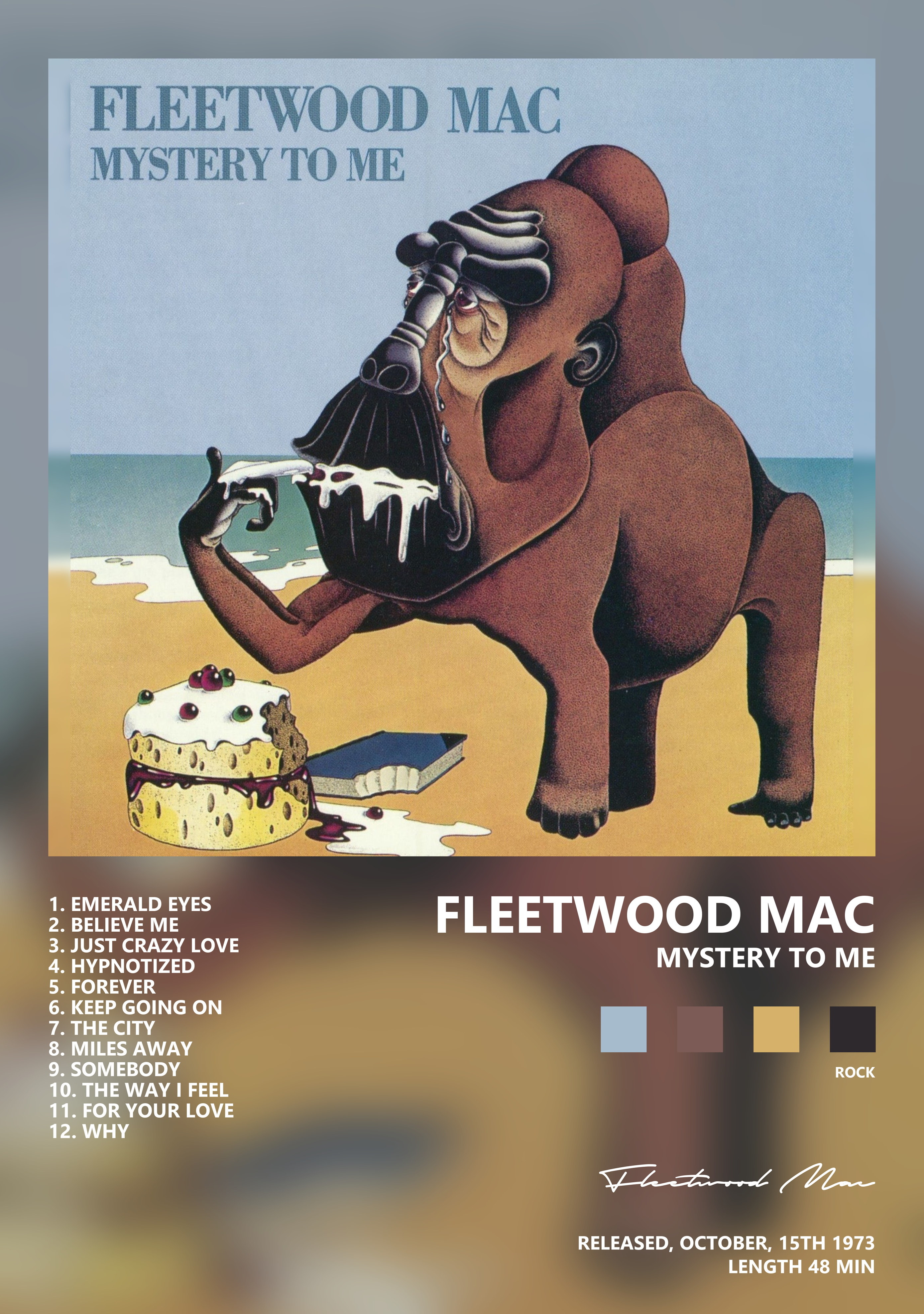 Музыкальный постер: Fleetwood Mac — Mystery To Me