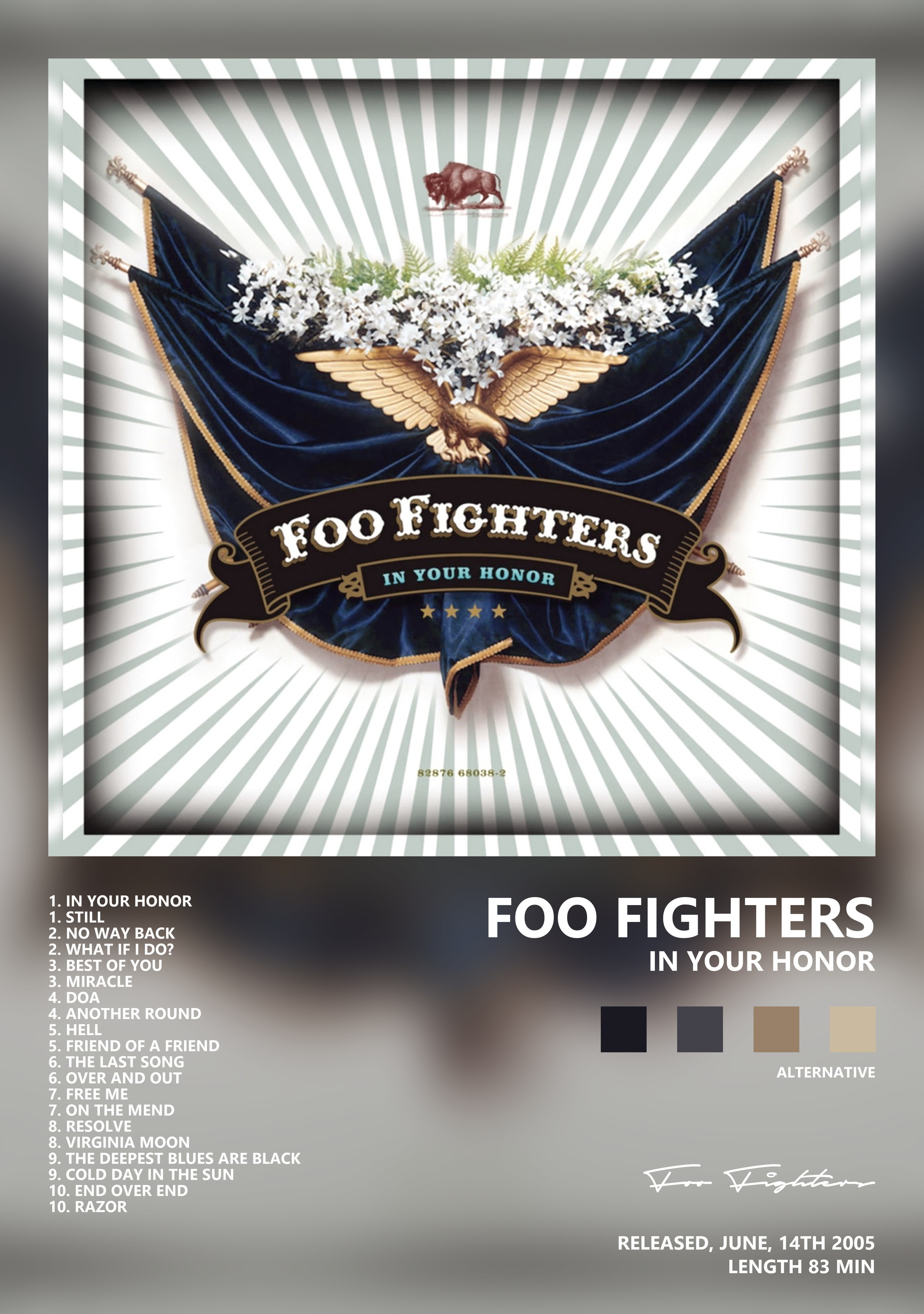Музыкальный постер: Foo Fighters — In Your Honor
