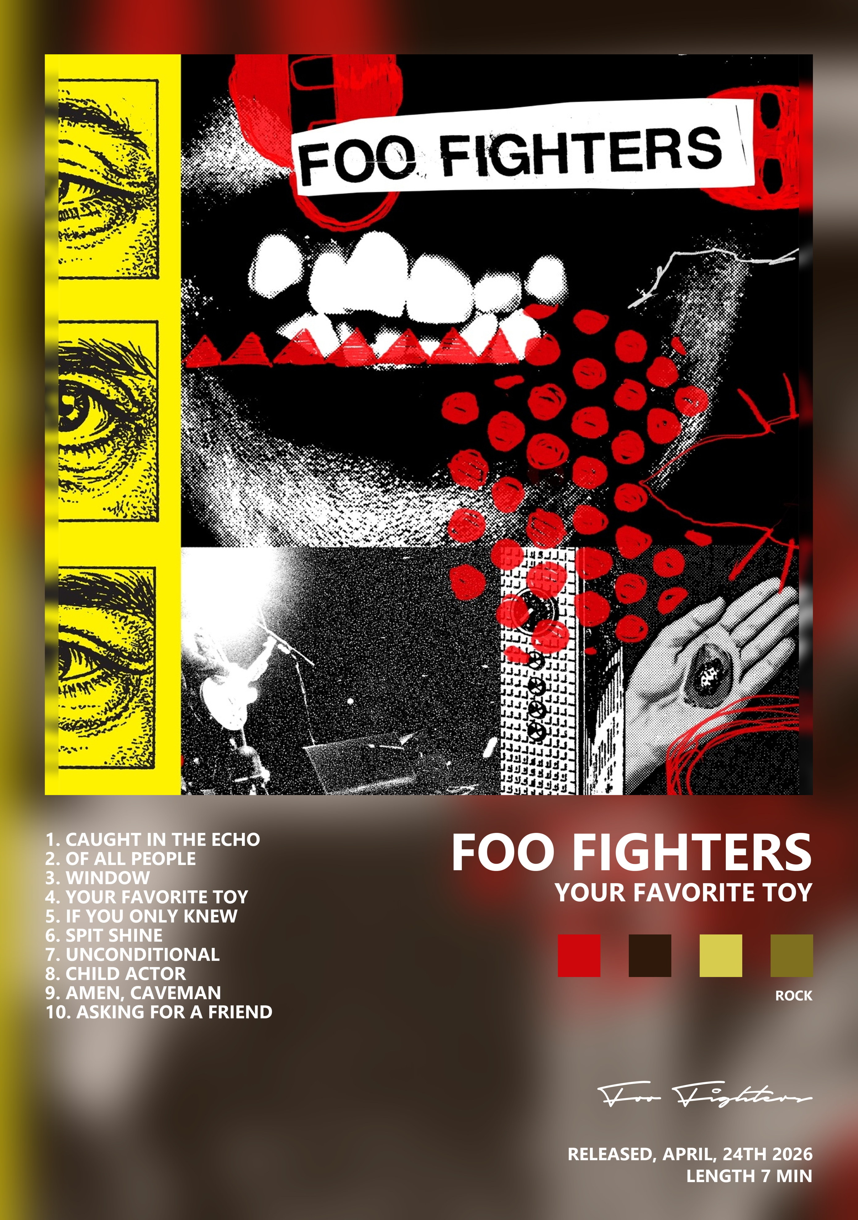 Музыкальный постер: Foo Fighters — Your Favorite Toy