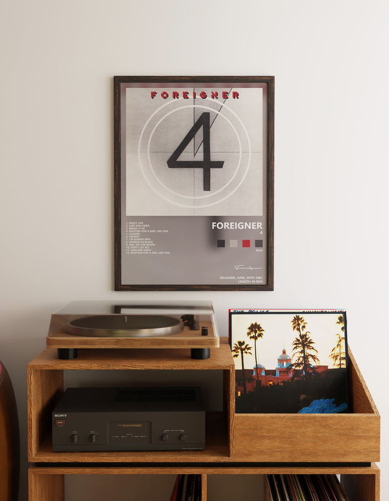 Музыкальный постер: Foreigner — 4