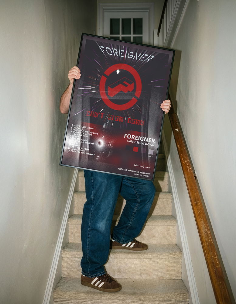 Музыкальный постер: Foreigner — Cant Slow Down