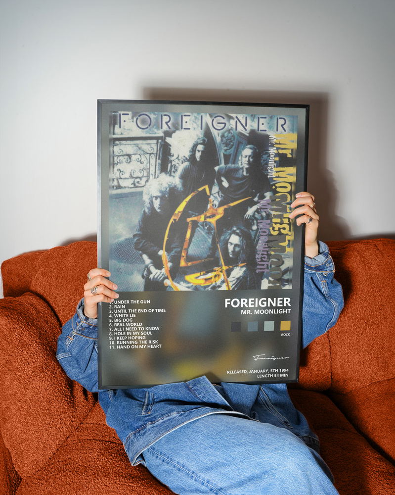 Музыкальный постер: Foreigner — Mr Moonlight