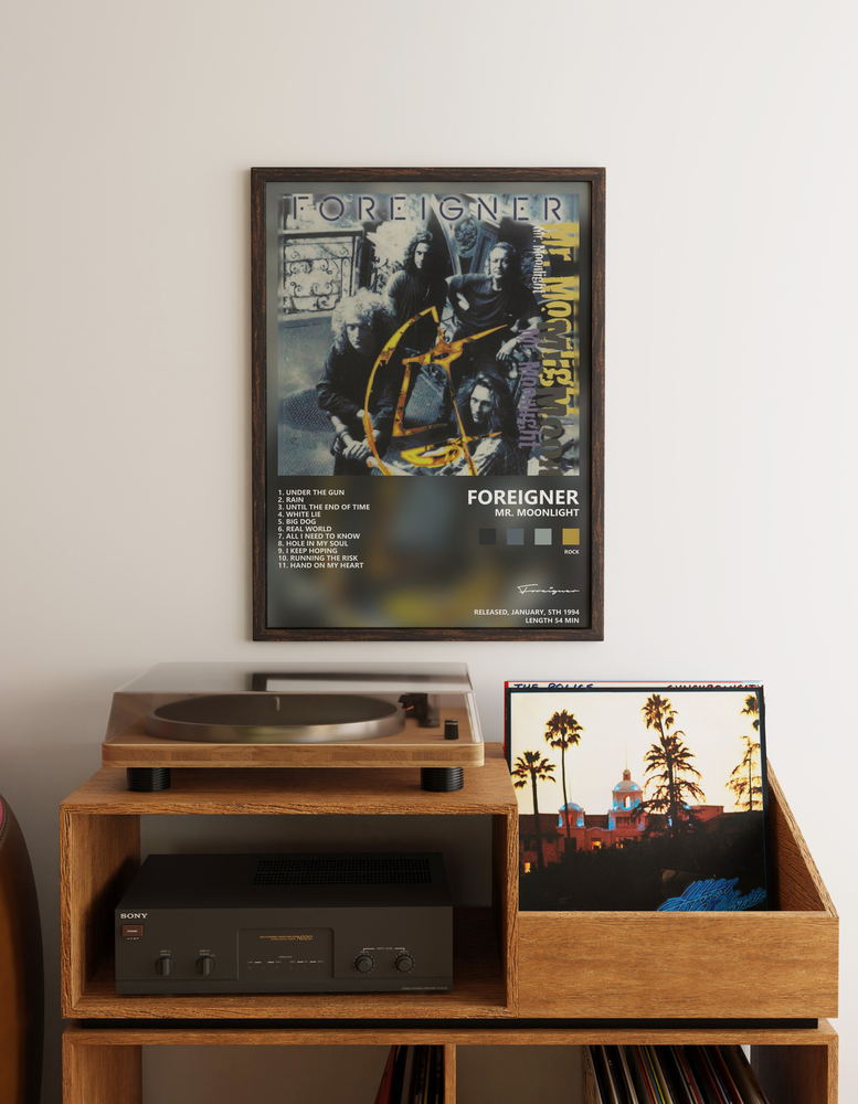 Музыкальный постер: Foreigner — Mr Moonlight