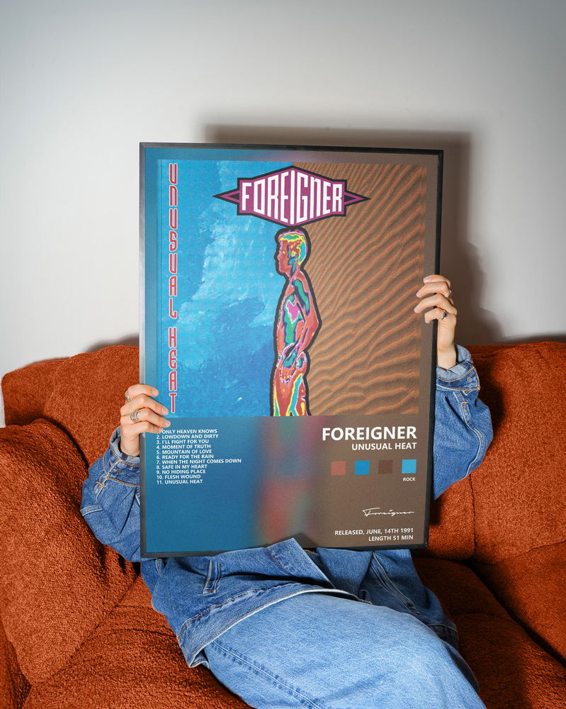 Музыкальный постер: Foreigner — Unusual Heat