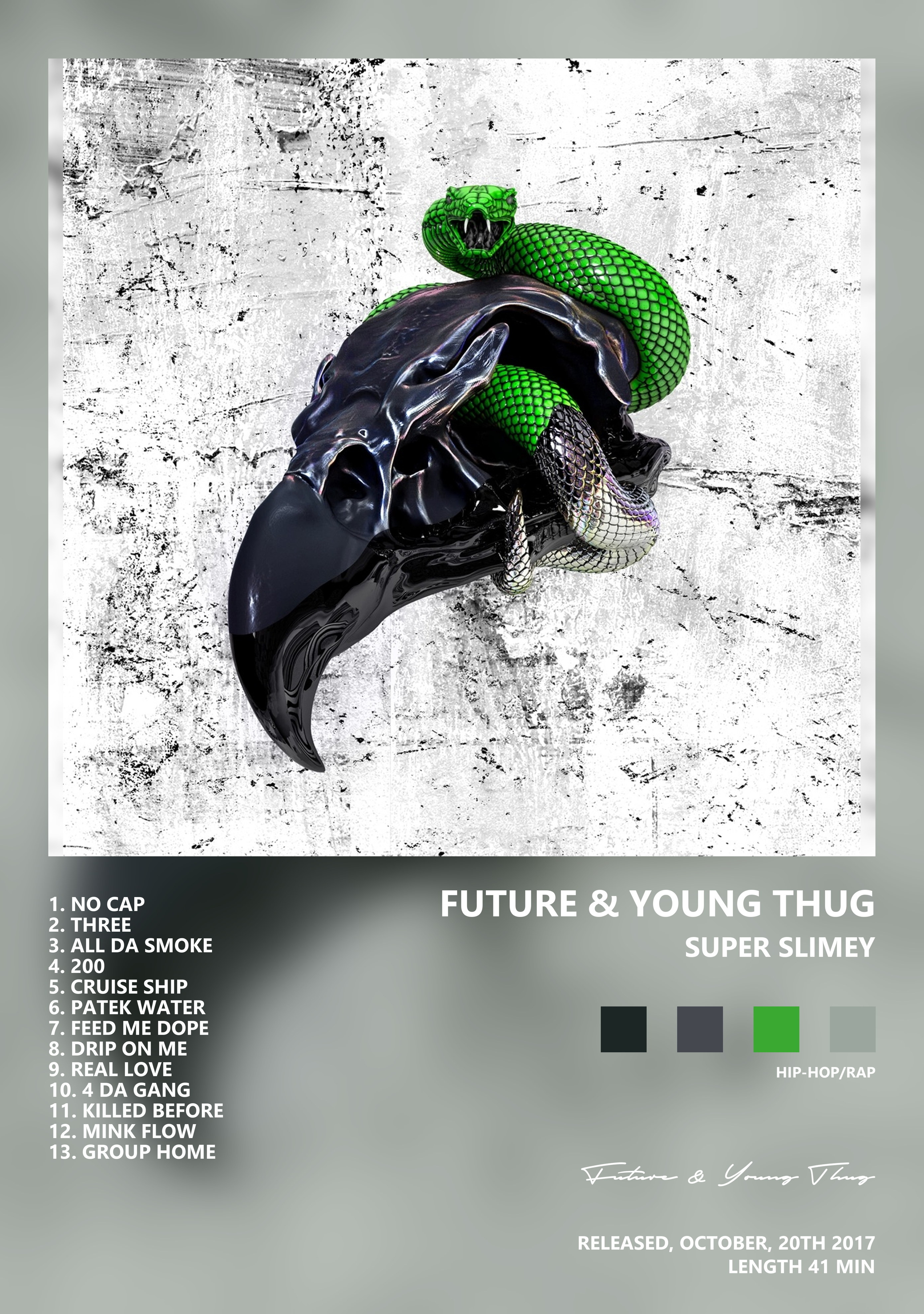 Музыкальный постер: Future Young Thug — SUPER SLIMEY