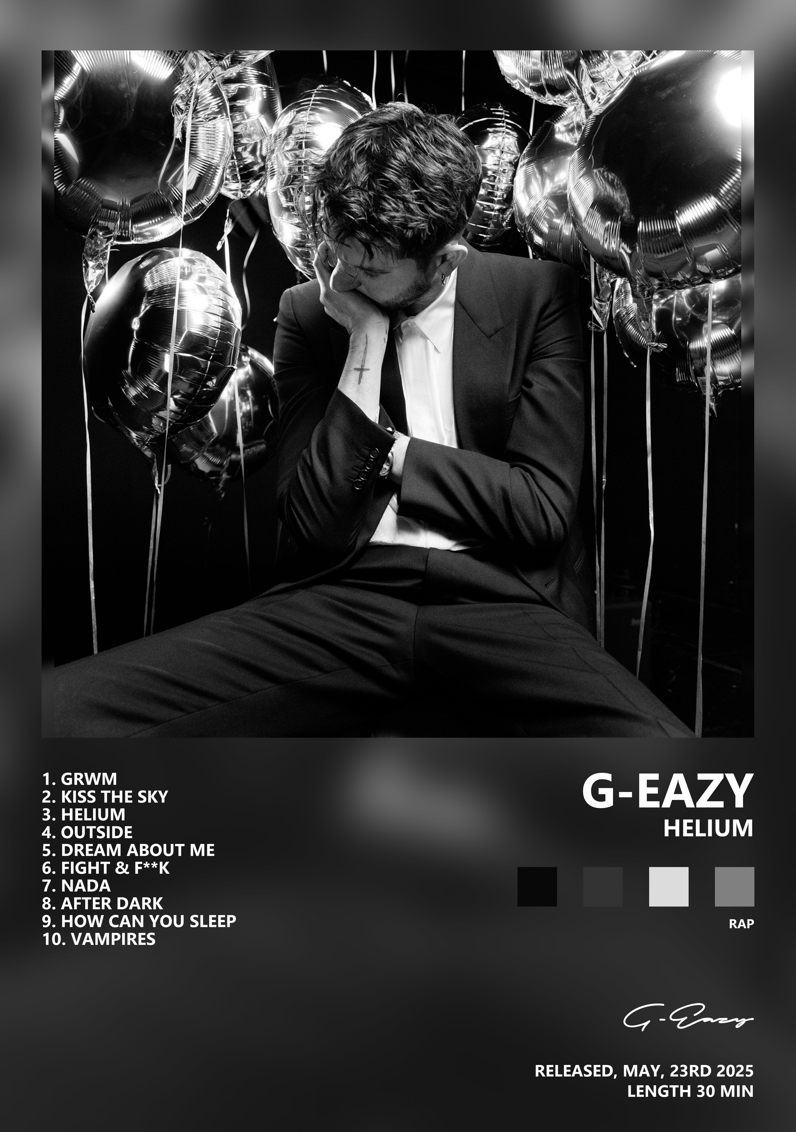 Музыкальный постер: G - Eazy — Helium