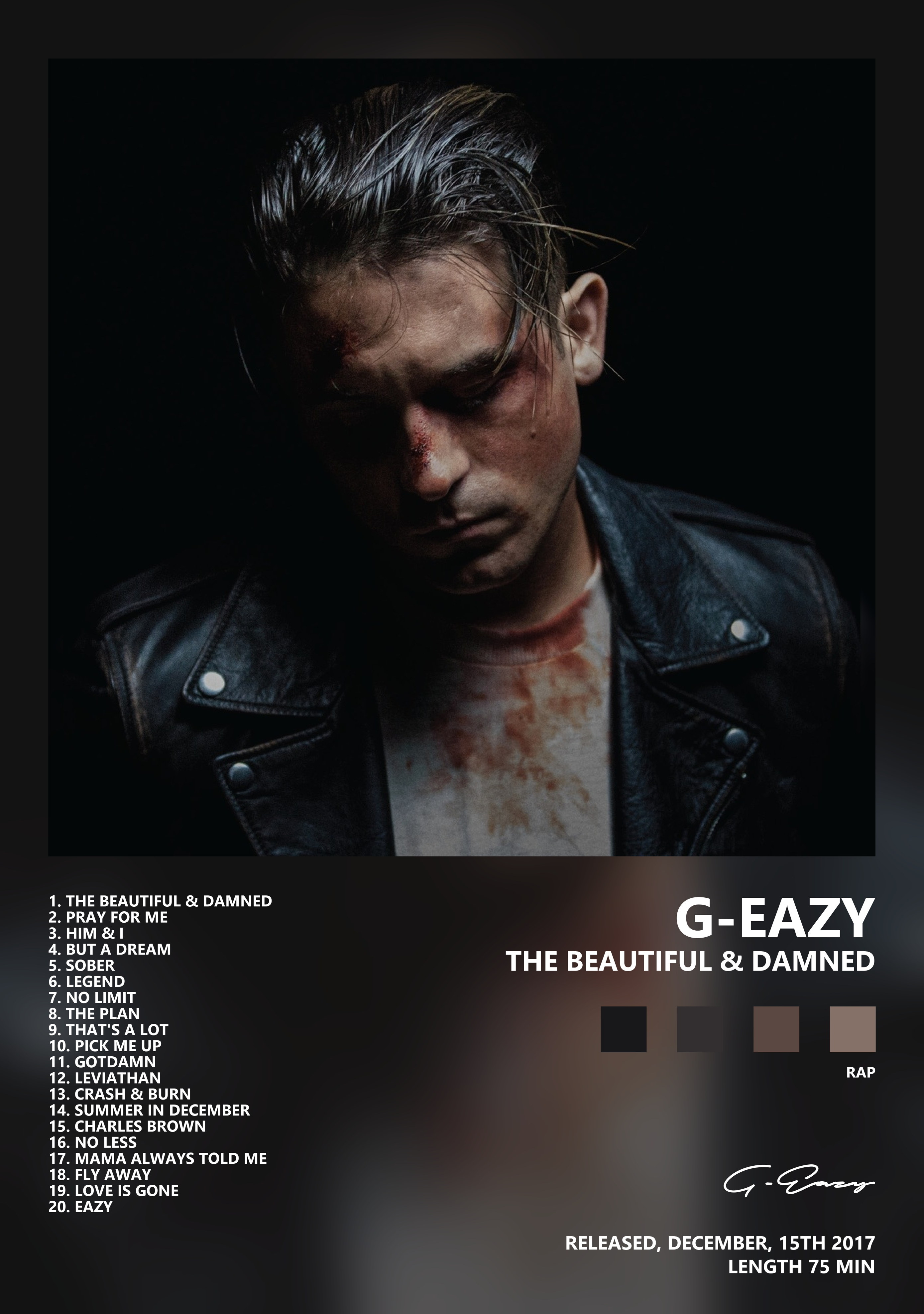 Музыкальный постер: G - Eazy — The Beautiful Damned