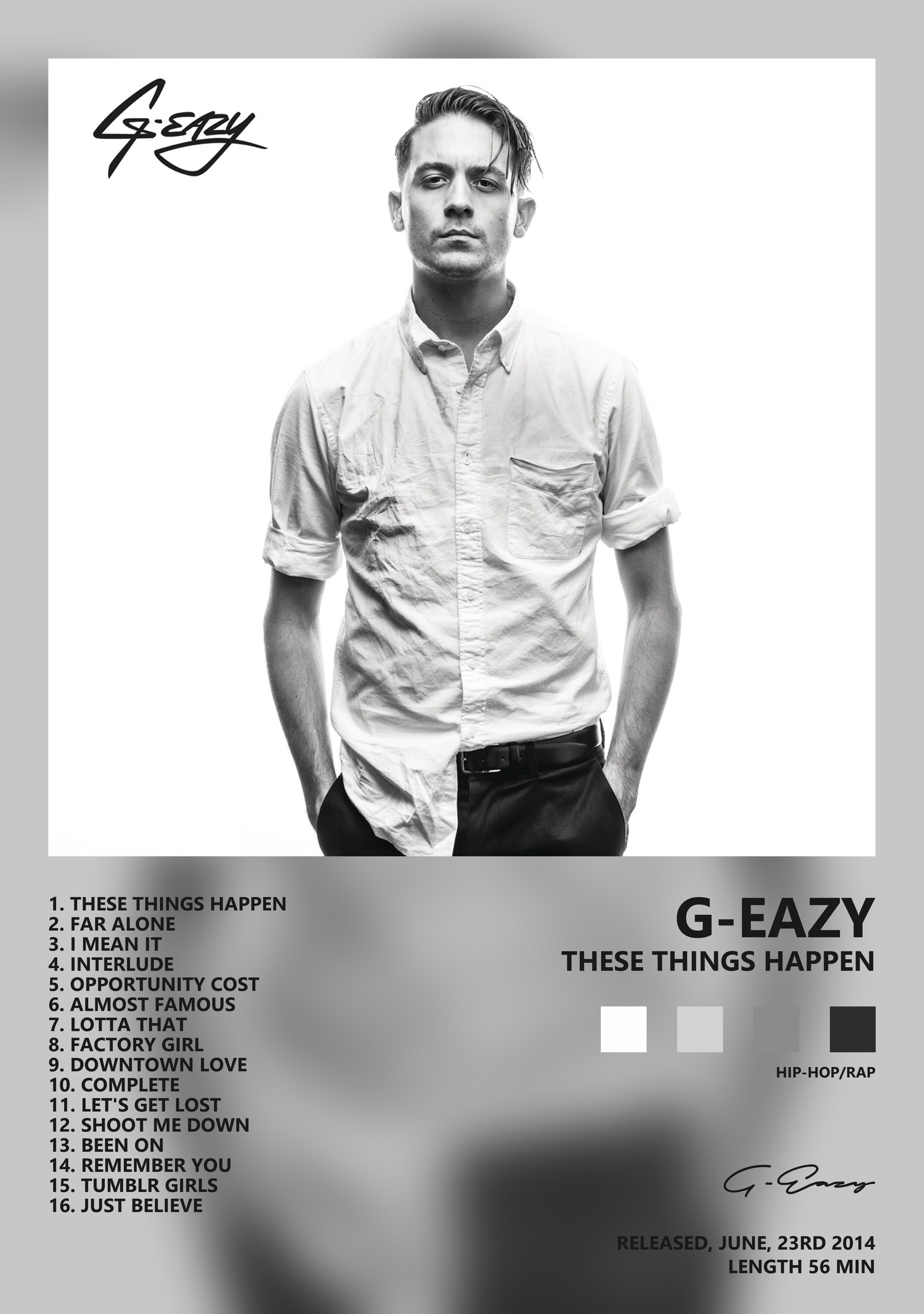 Музыкальный постер: G - Eazy — These Things Happen