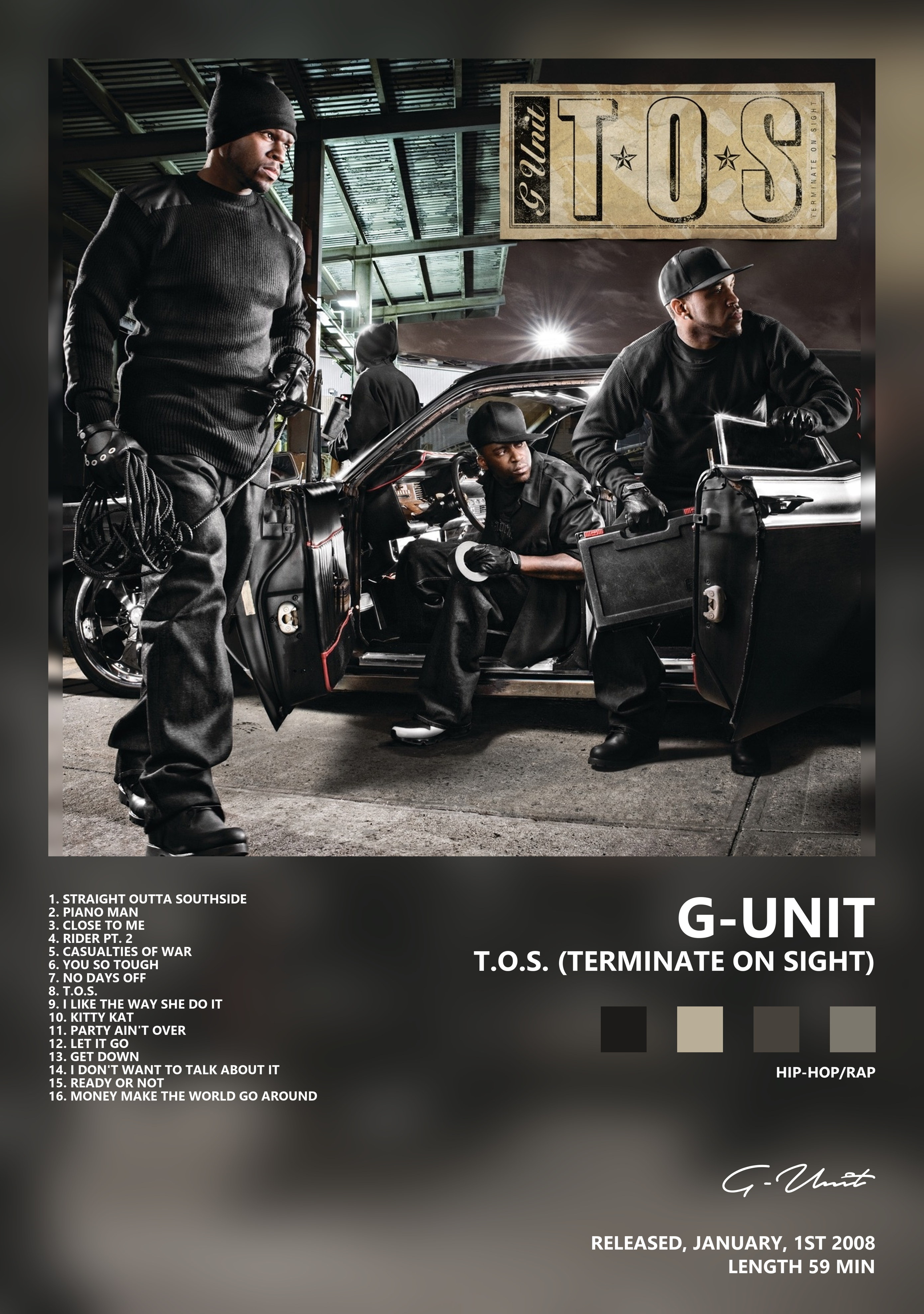 Музыкальный постер: G - Unit — TOS Terminate On Sight