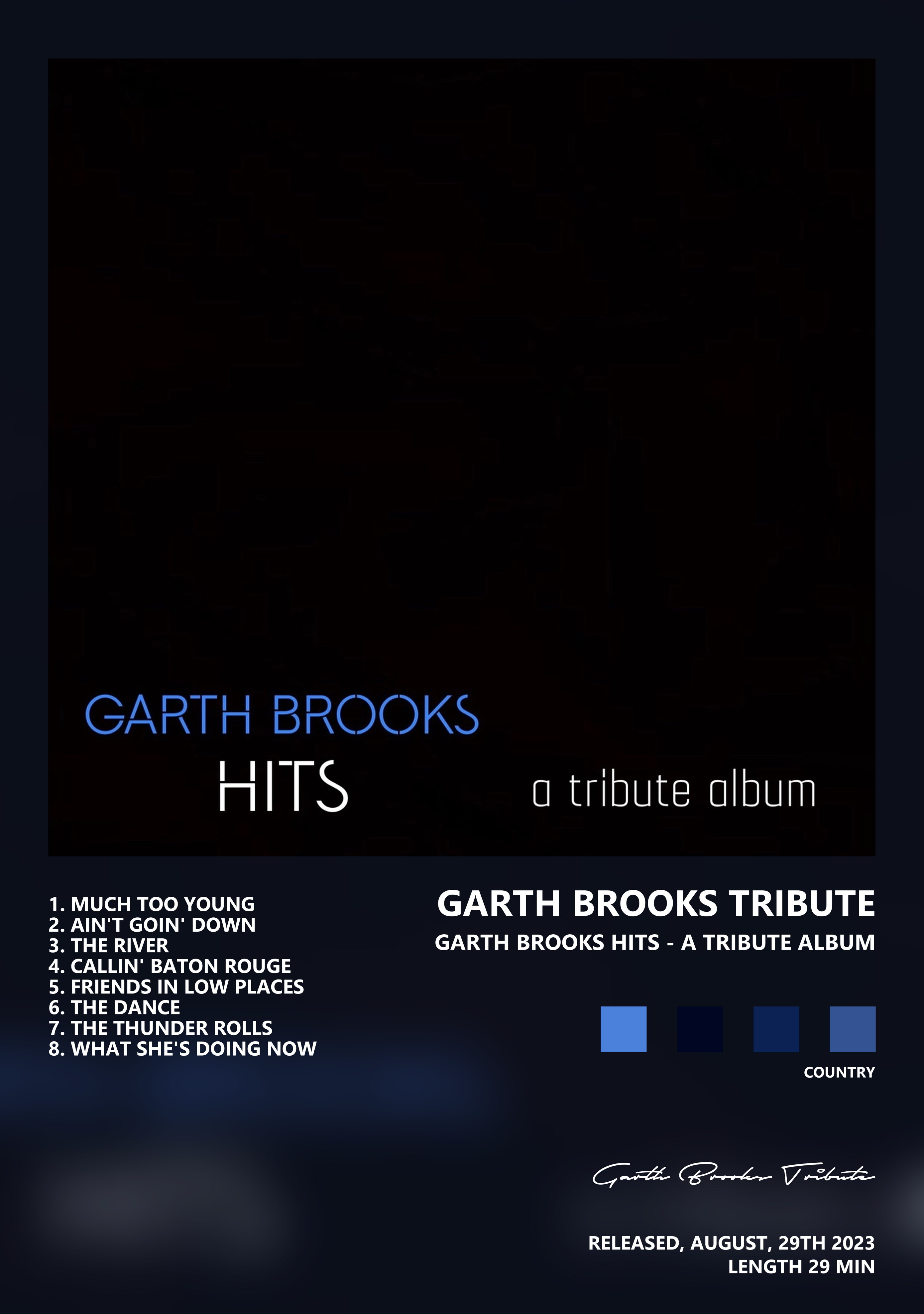 Музыкальный постер: Garth Brooks Tribute — Garth Brooks Hits - A Tribute Album
