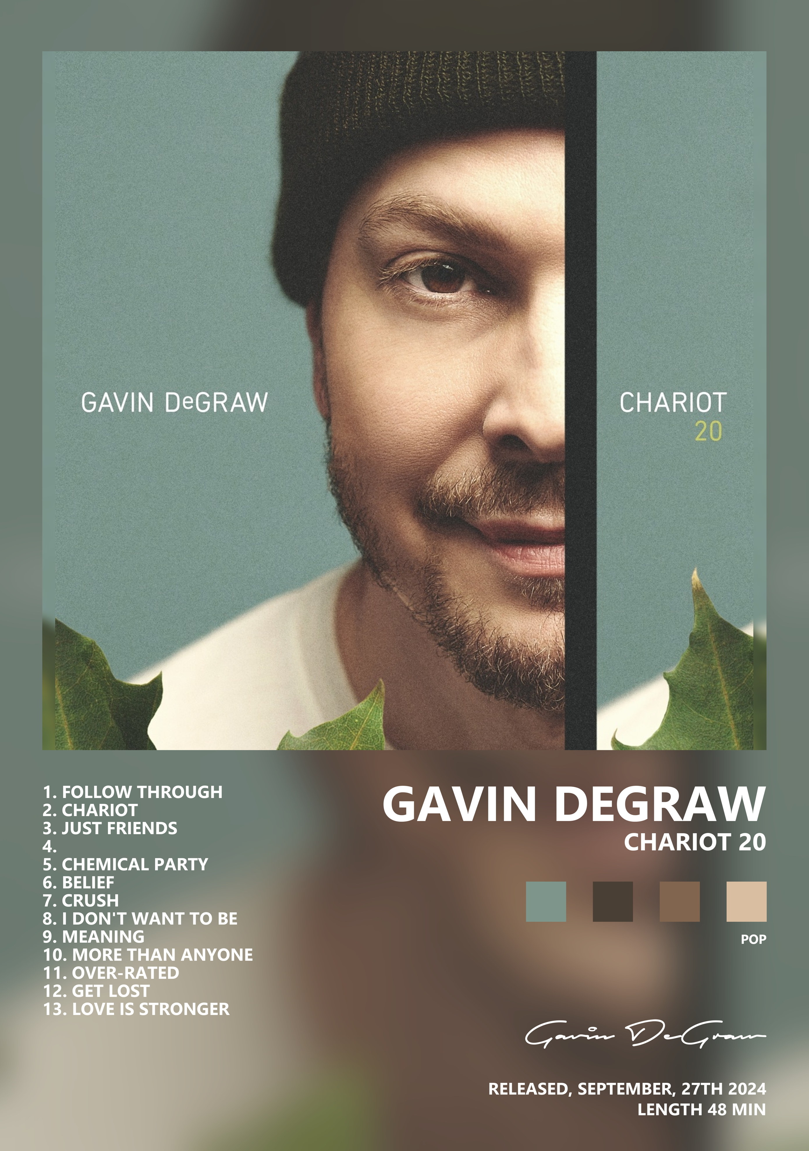 Музыкальный постер: Gavin DeGraw — Chariot 20