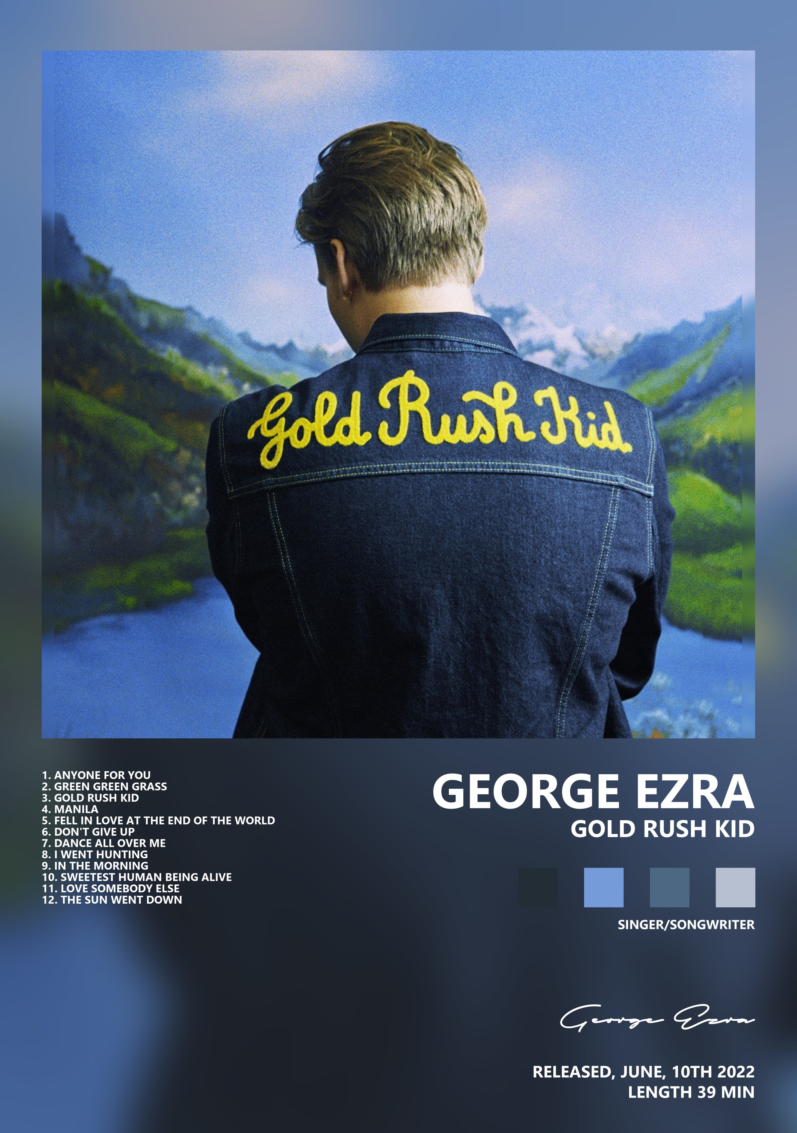 Музыкальный постер: George Ezra — Gold Rush Kid