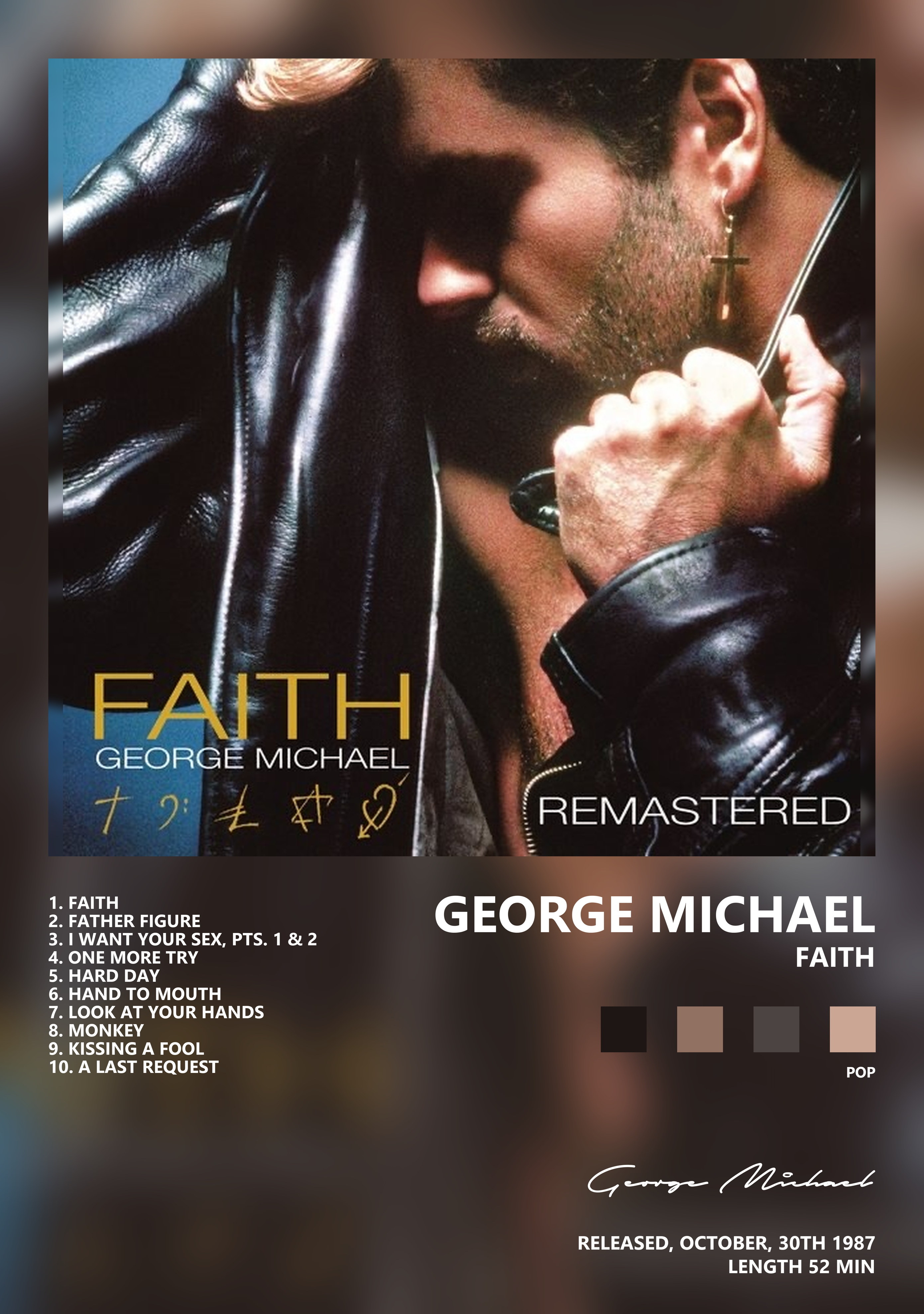Музыкальный постер: George Michael — Faith