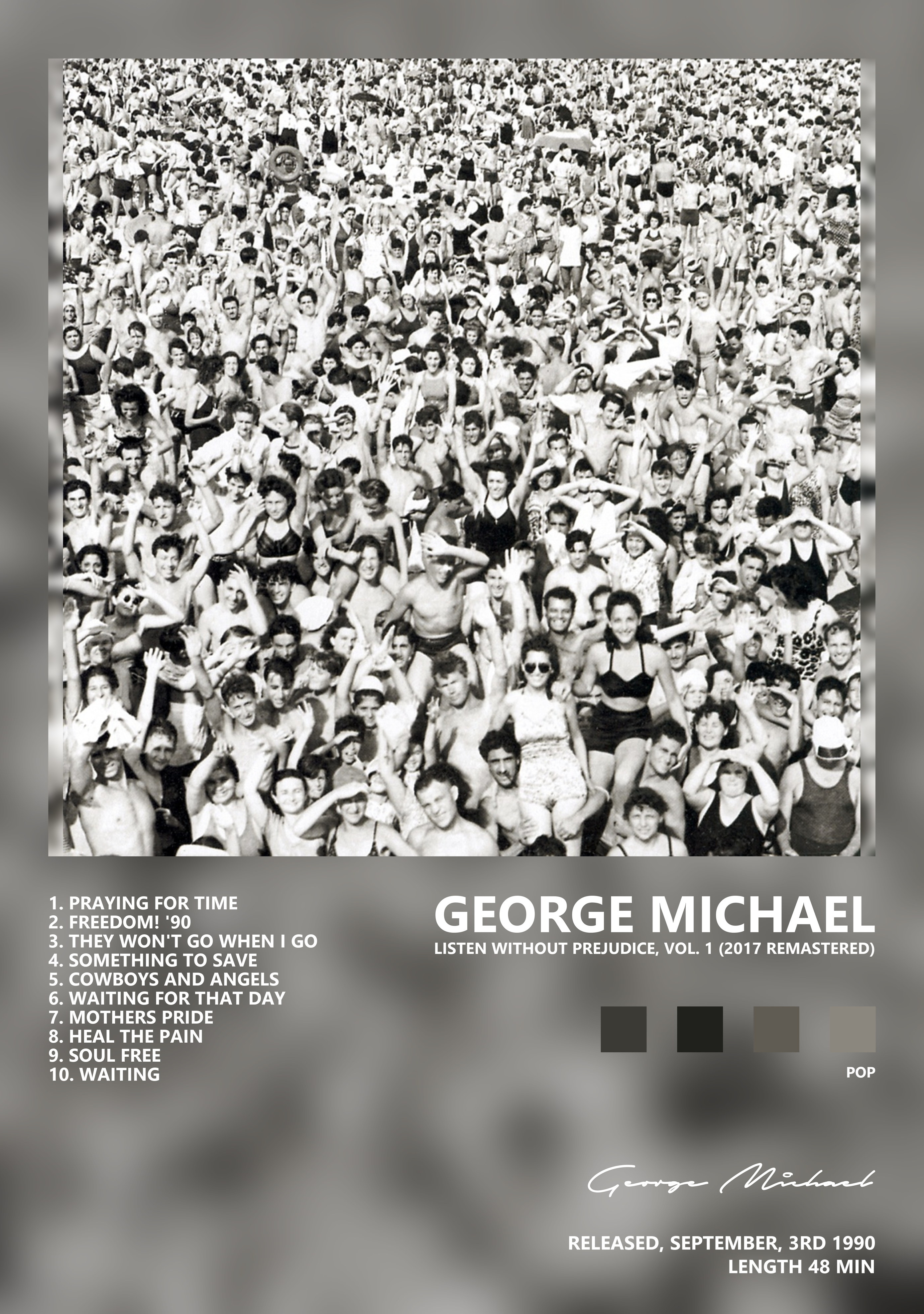 Музыкальный постер: George Michael — Listen Without Prejudice Vol 1 2017 Remastered