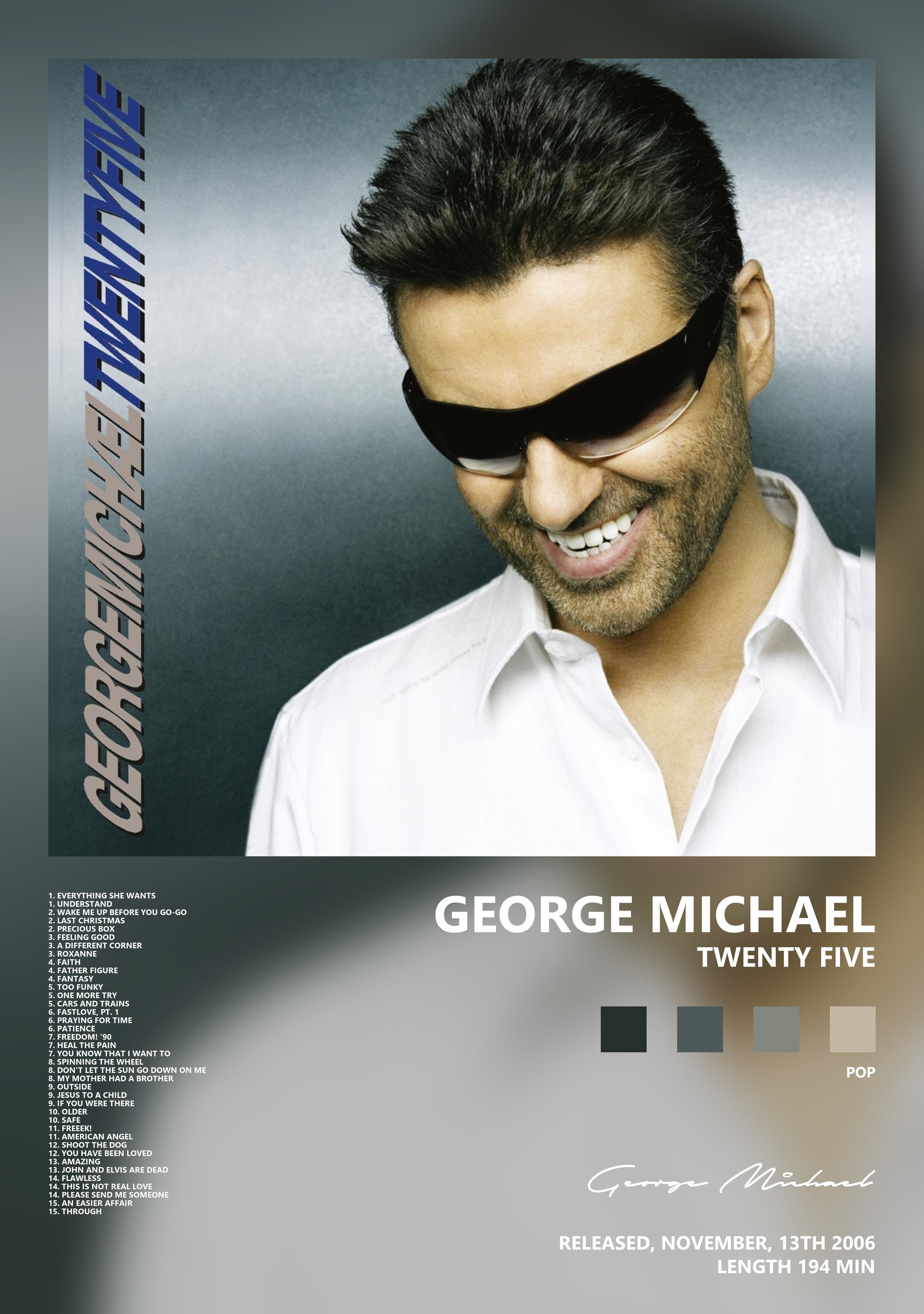 Музыкальный постер: George Michael — Twenty Five