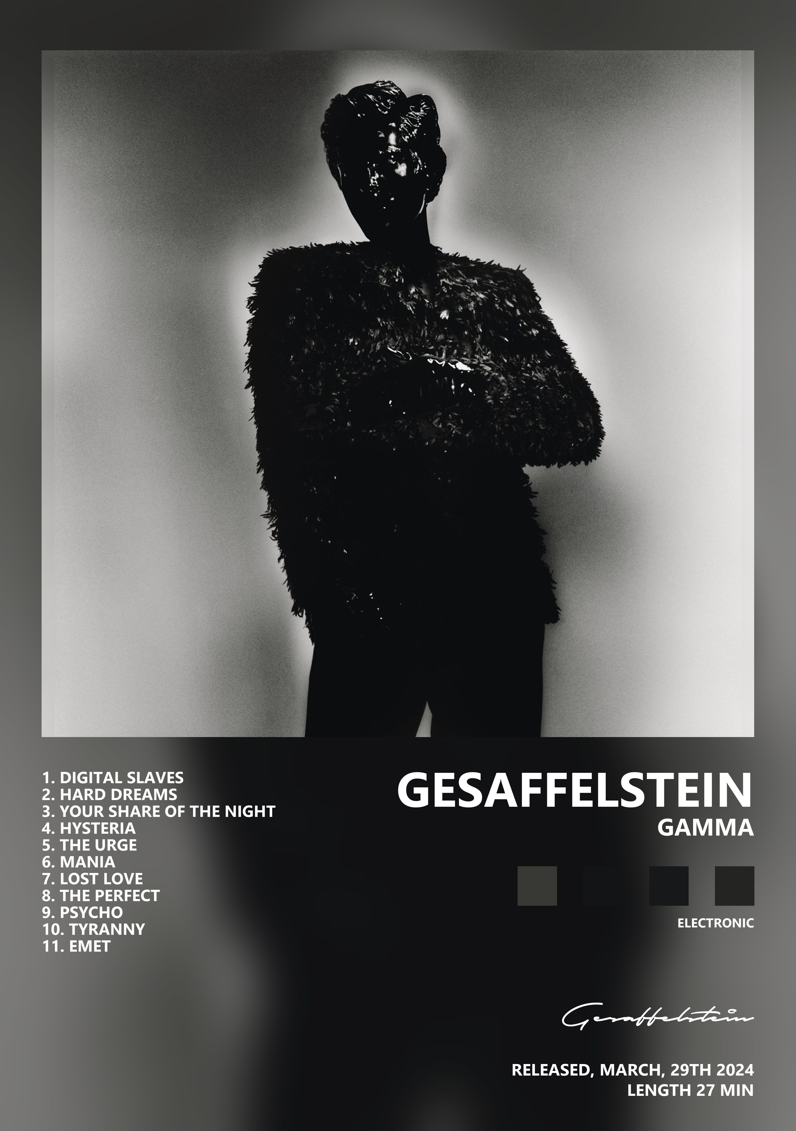 Музыкальный постер: Gesaffelstein — Gamma