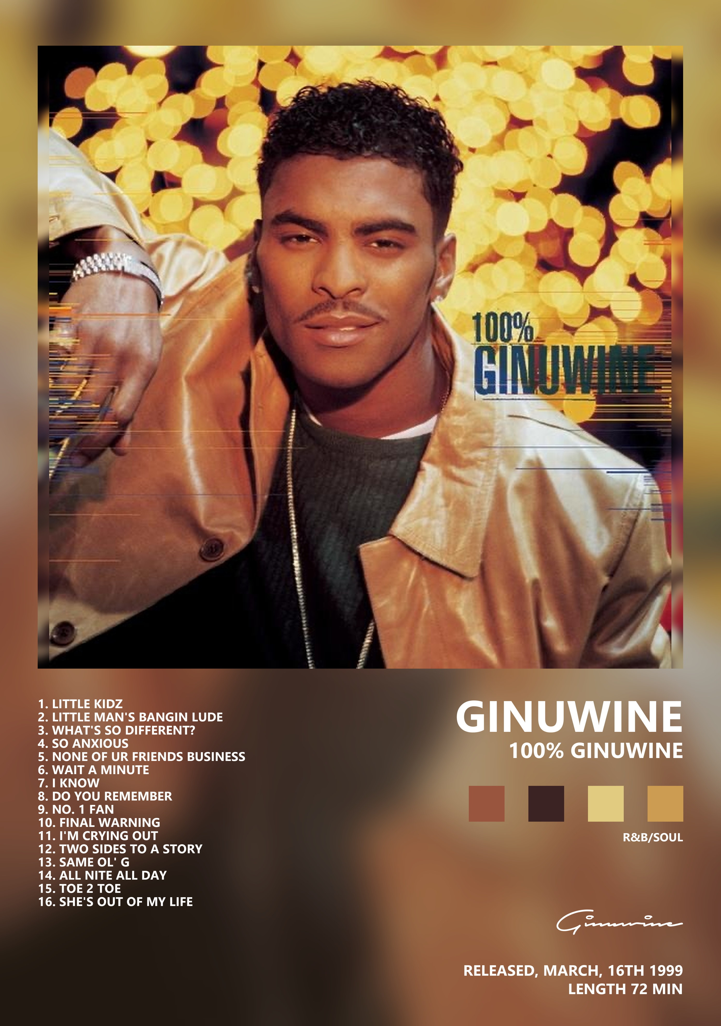 Музыкальный постер: Ginuwine — 100 Ginuwine