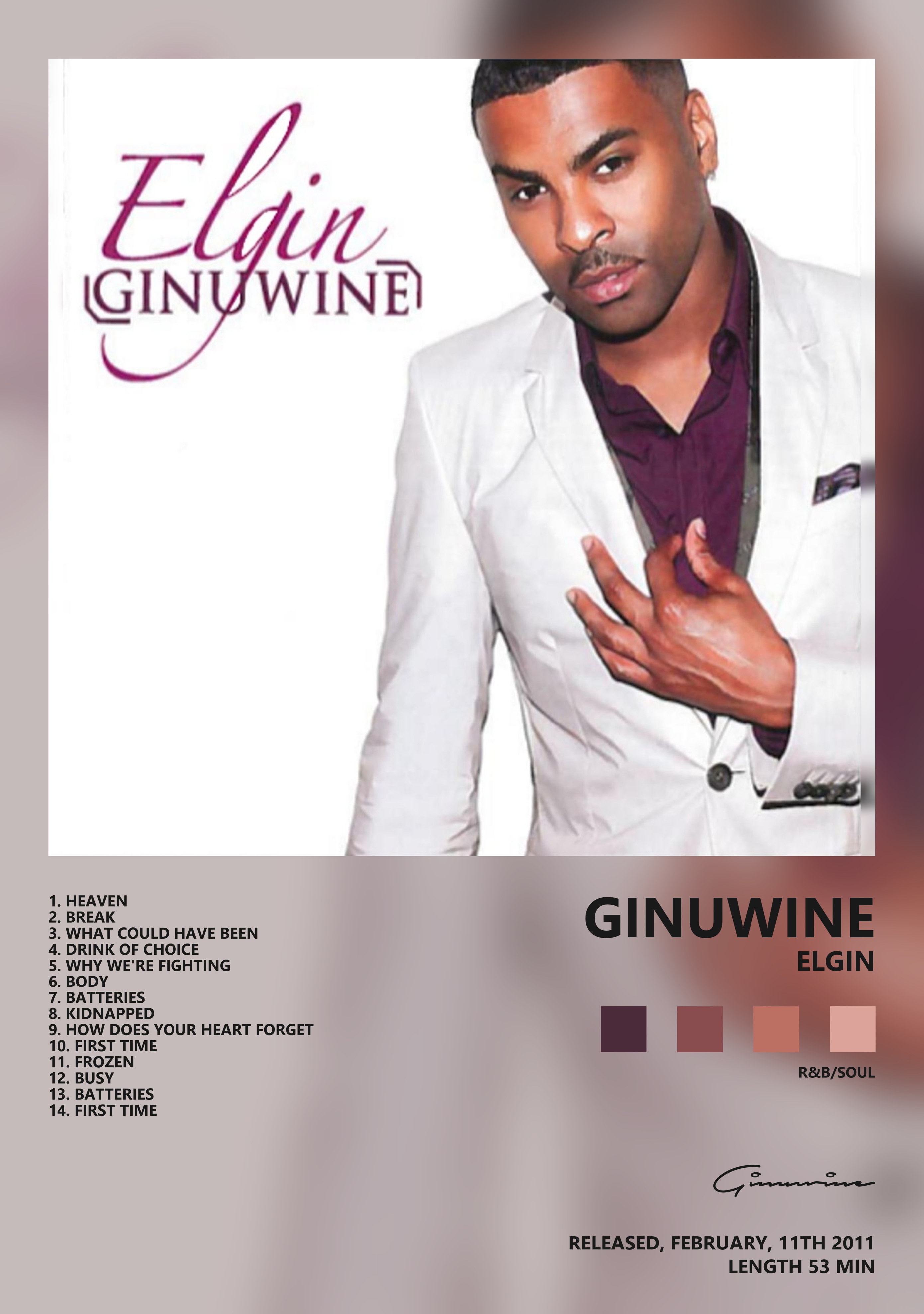 Музыкальный постер: Ginuwine — Elgin