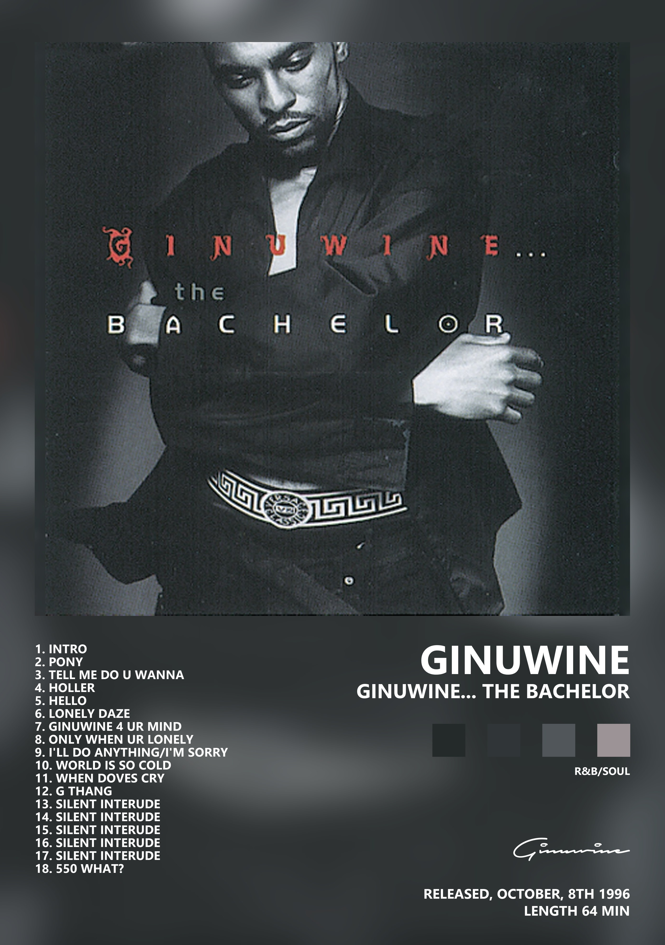 Музыкальный постер: Ginuwine — Ginuwine The Bachelor