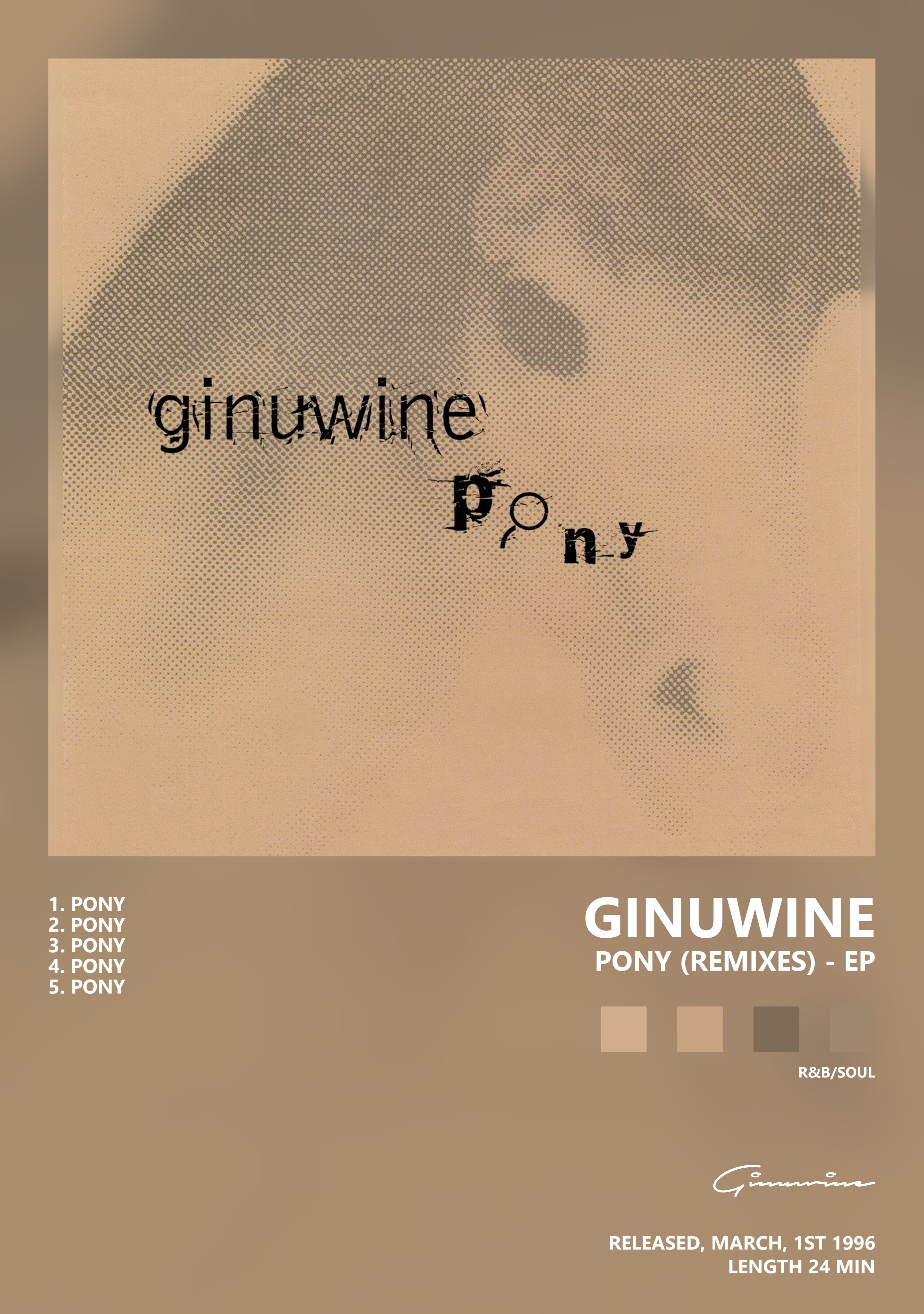 Музыкальный постер: Ginuwine — Pony Remixes - EP