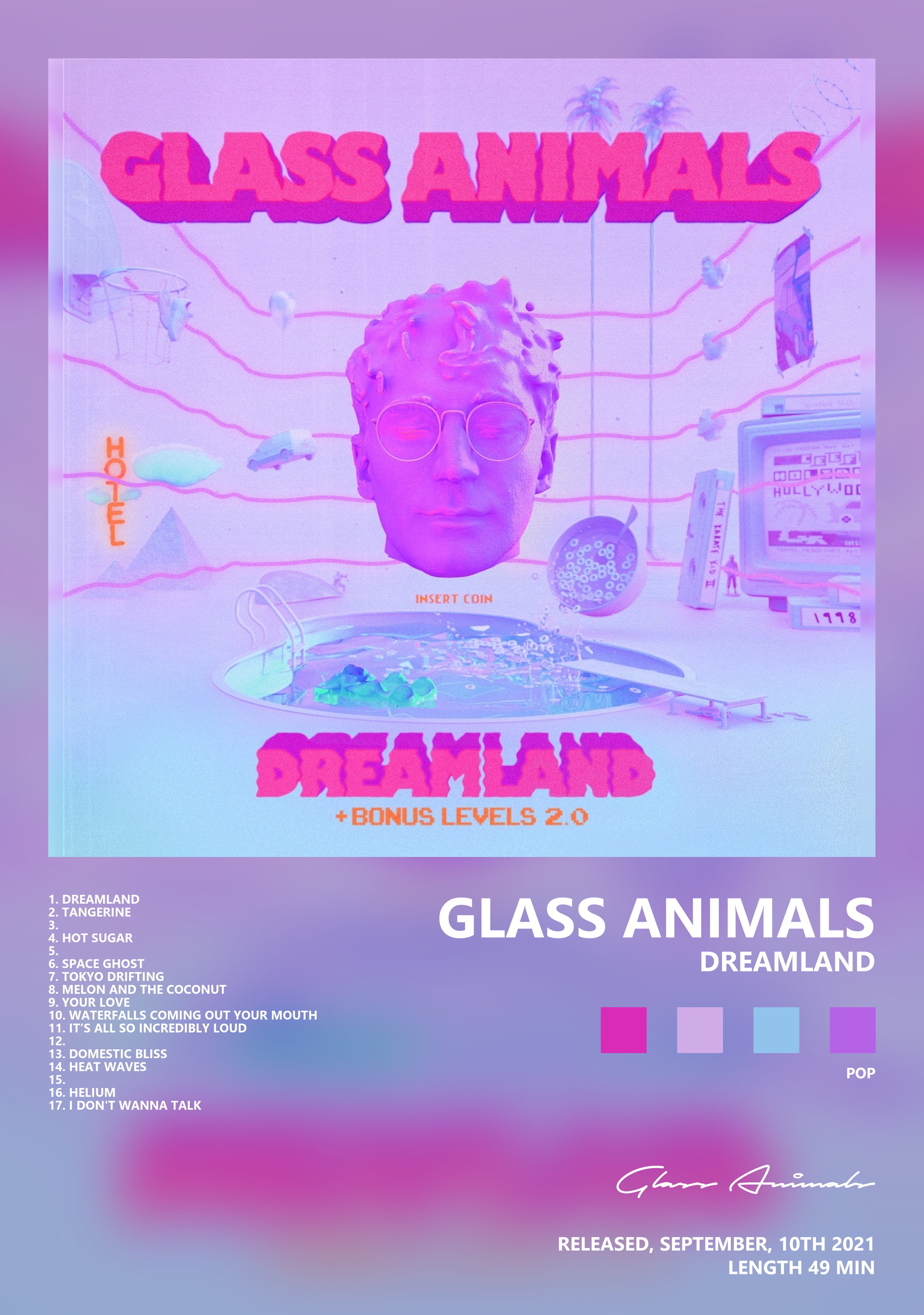 Музыкальный постер: Glass Animals — Dreamland