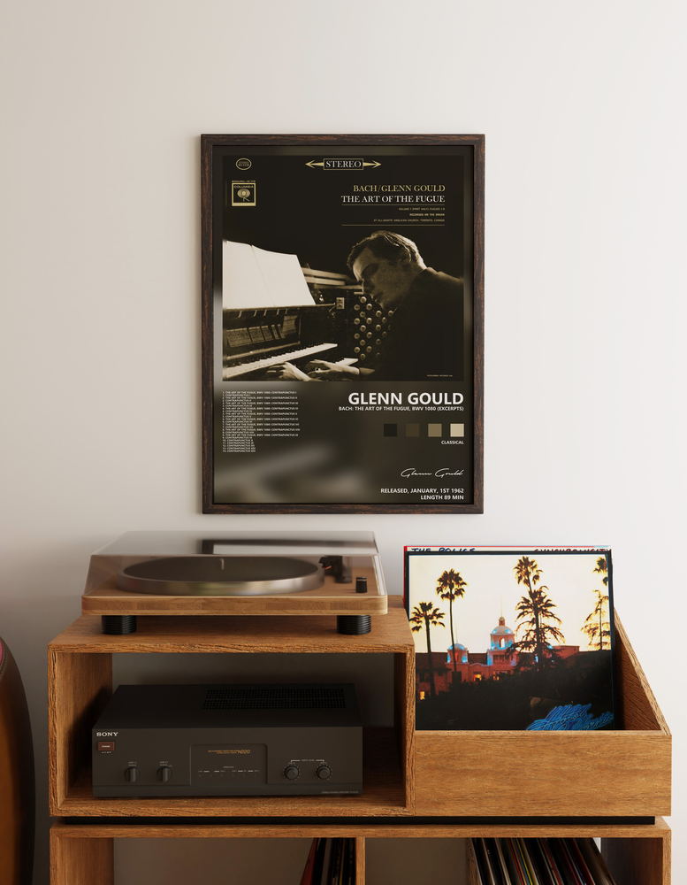 Музыкальный постер: Glenn Gould — Bach The Art of the Fugue BWV 1080 Excerpts