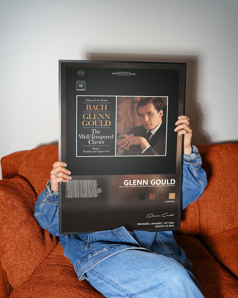 Музыкальный постер: Glenn Gould — Bach The Well - Tempered Clavier Book I Preludes Fugues Nos 9 - 16 BWV 854 - 861
