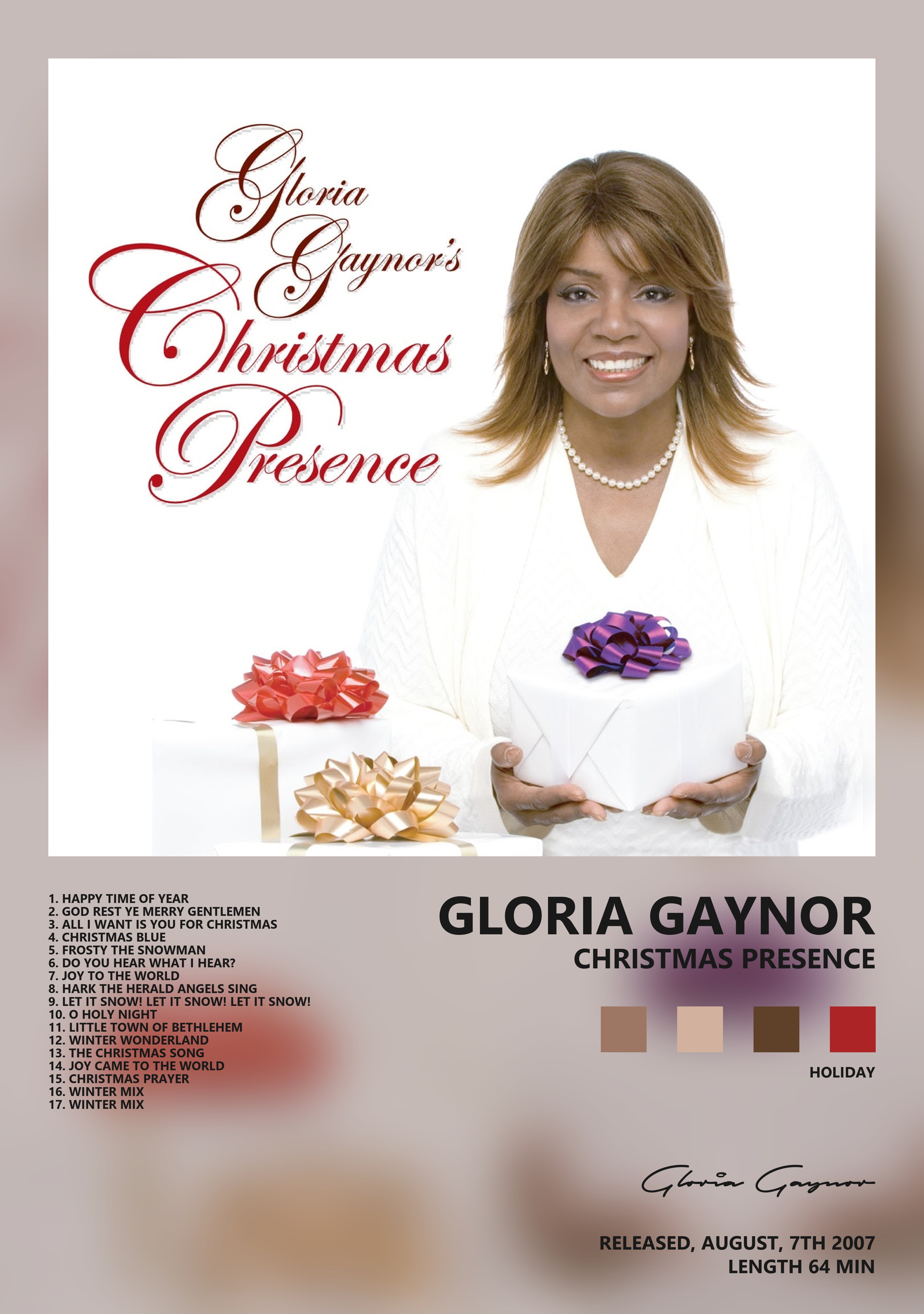 Музыкальный постер: Gloria Gaynor — Christmas Presence