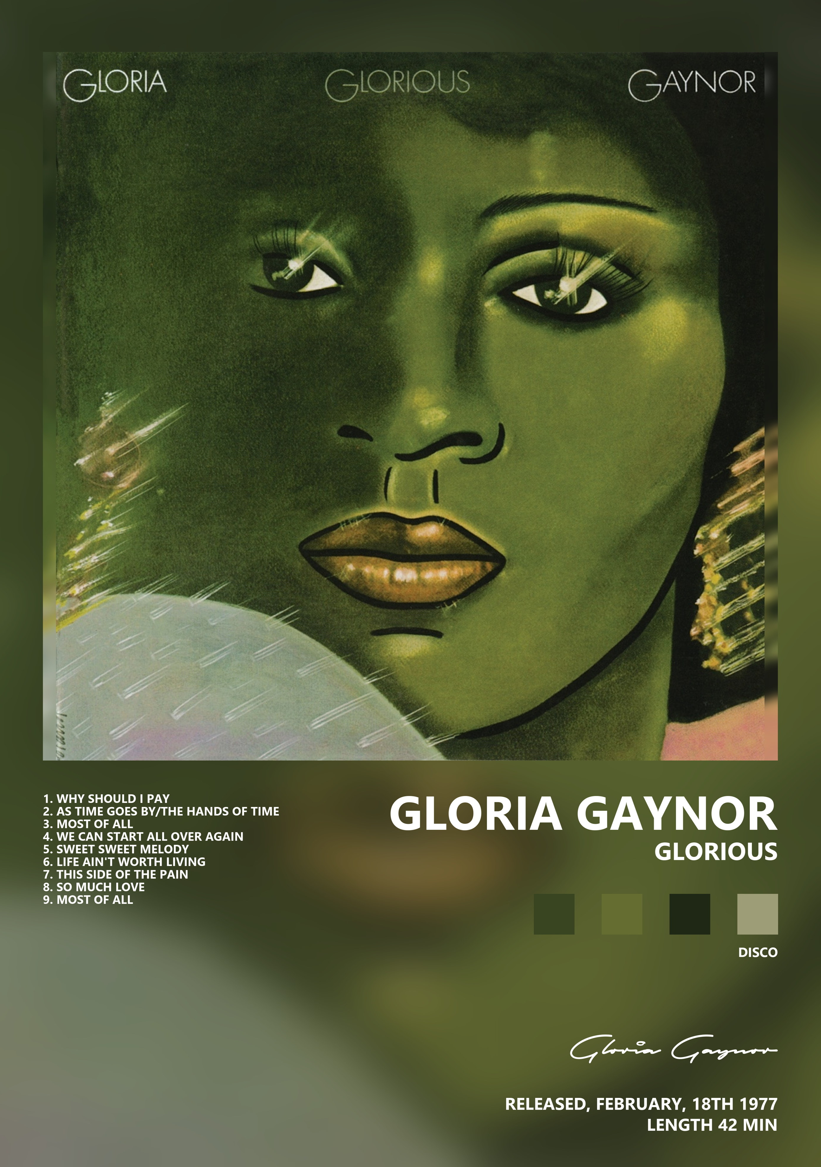 Музыкальный постер: Gloria Gaynor — Glorious