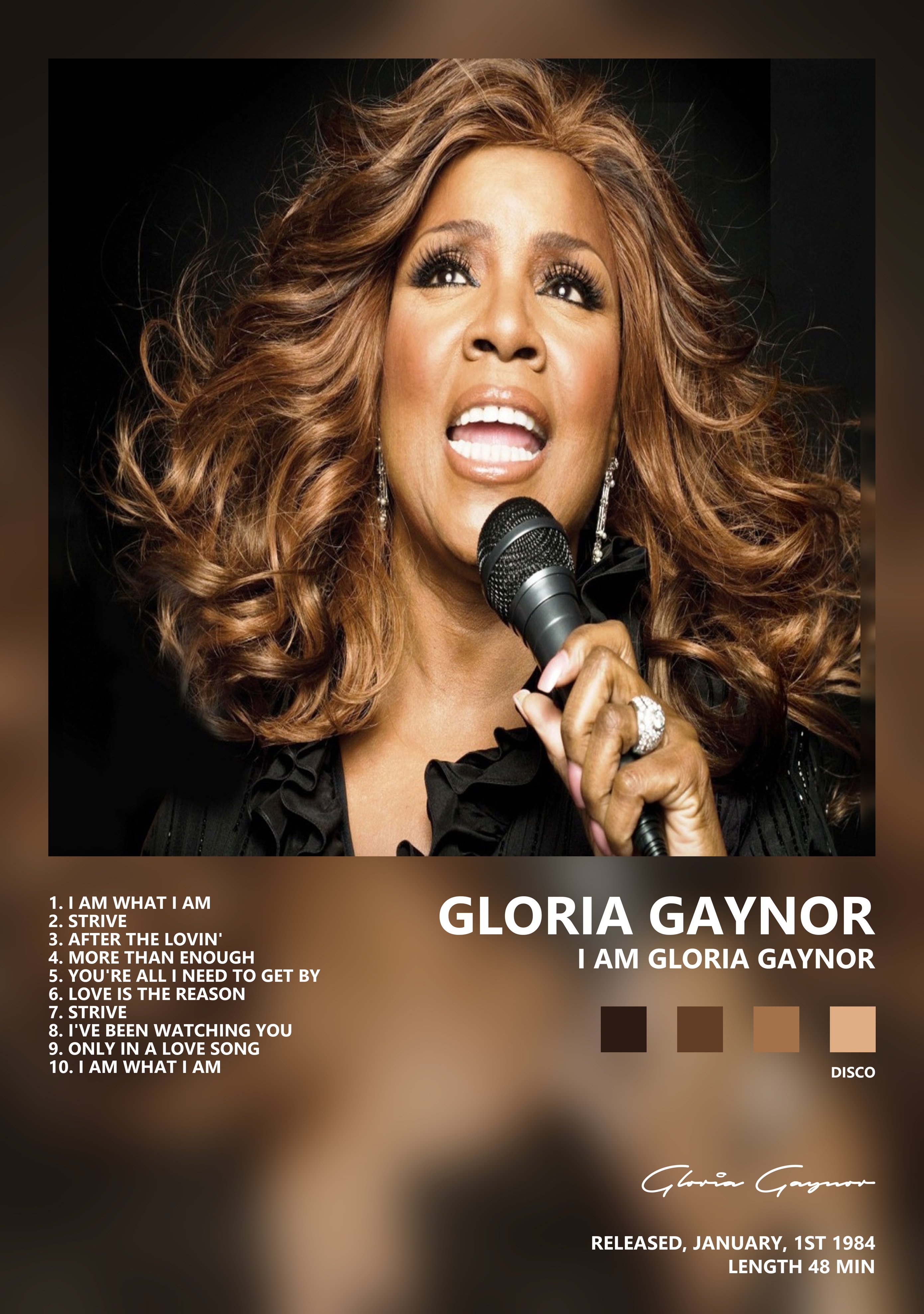 Музыкальный постер: Gloria Gaynor — I Am Gloria Gaynor