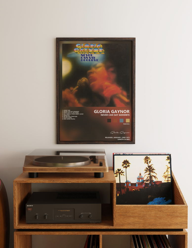Музыкальный постер: Gloria Gaynor — Never Can Say Goodbye