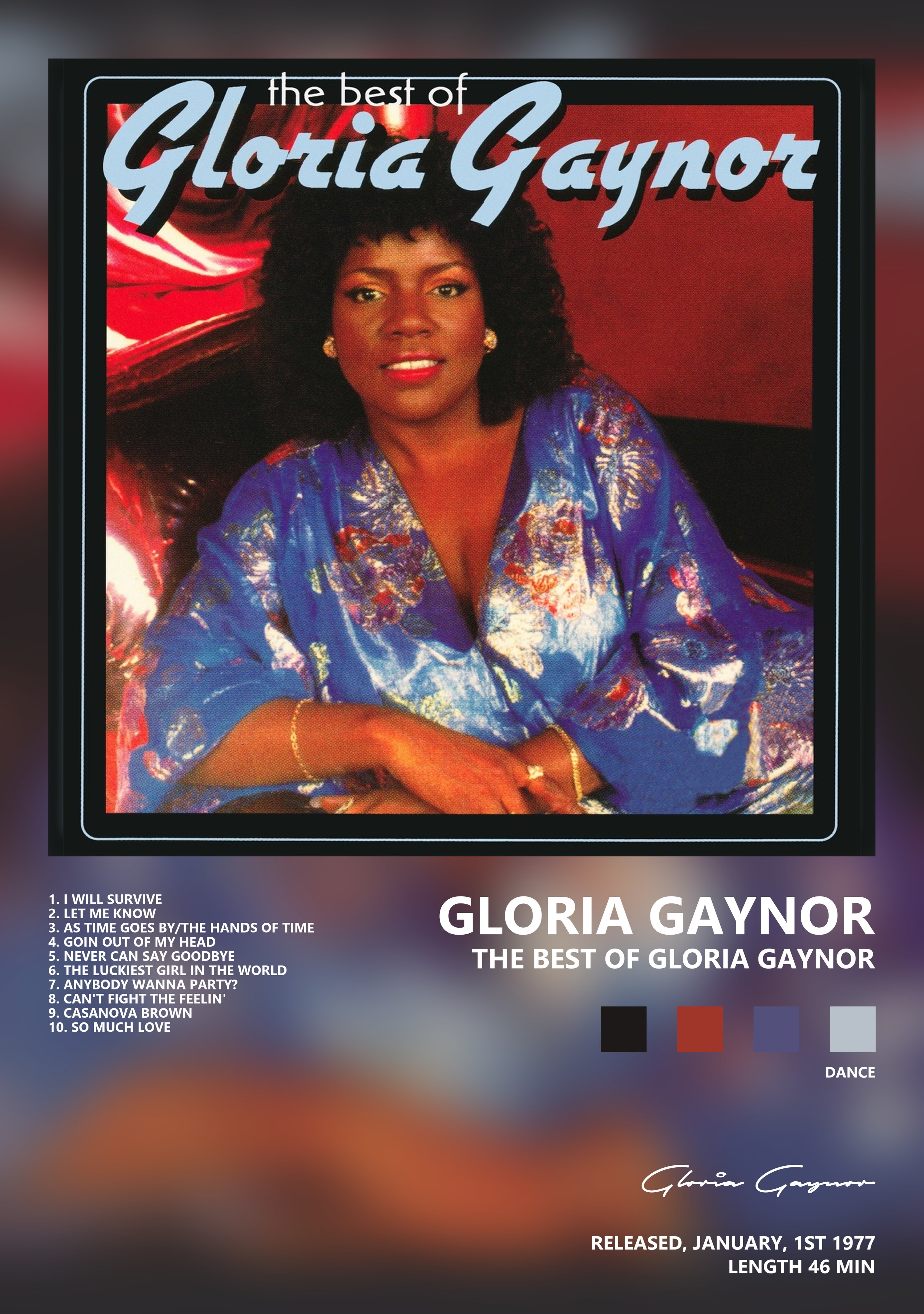 Музыкальный постер: Gloria Gaynor — The Best Of Gloria Gaynor