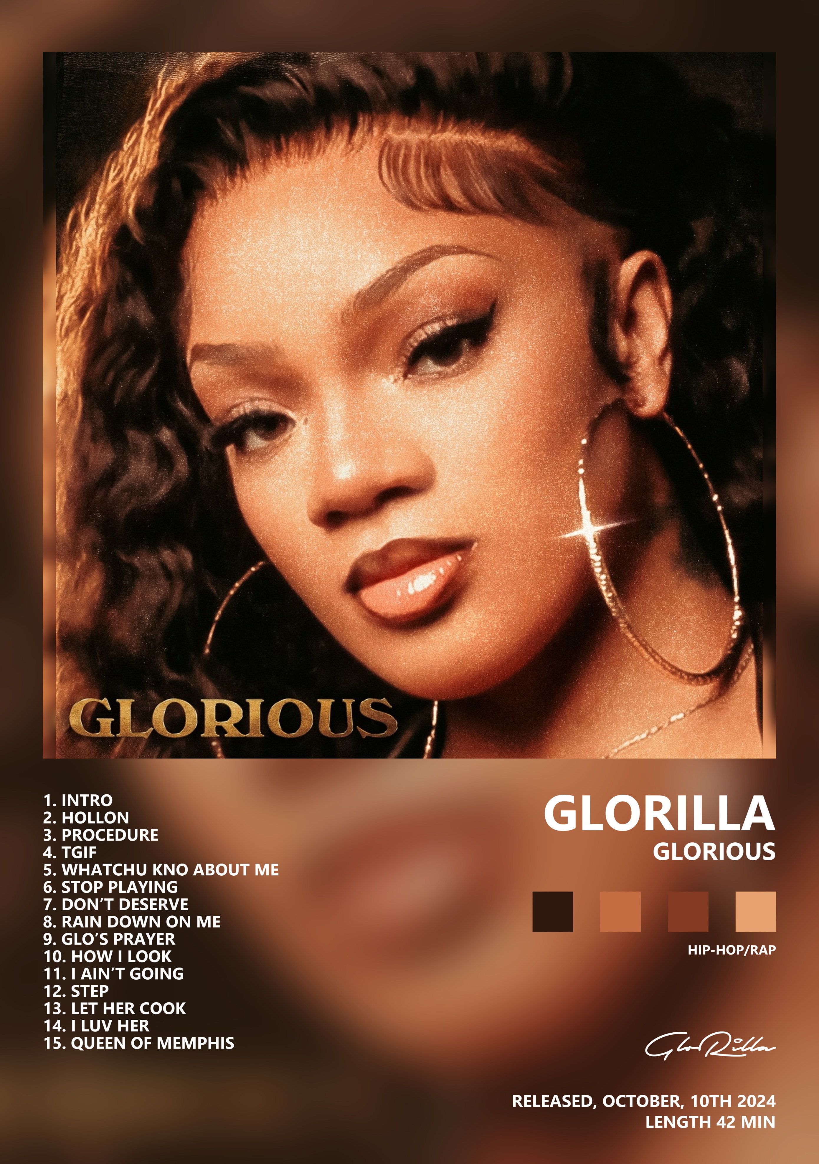 Музыкальный постер: GloRilla — GLORIOUS