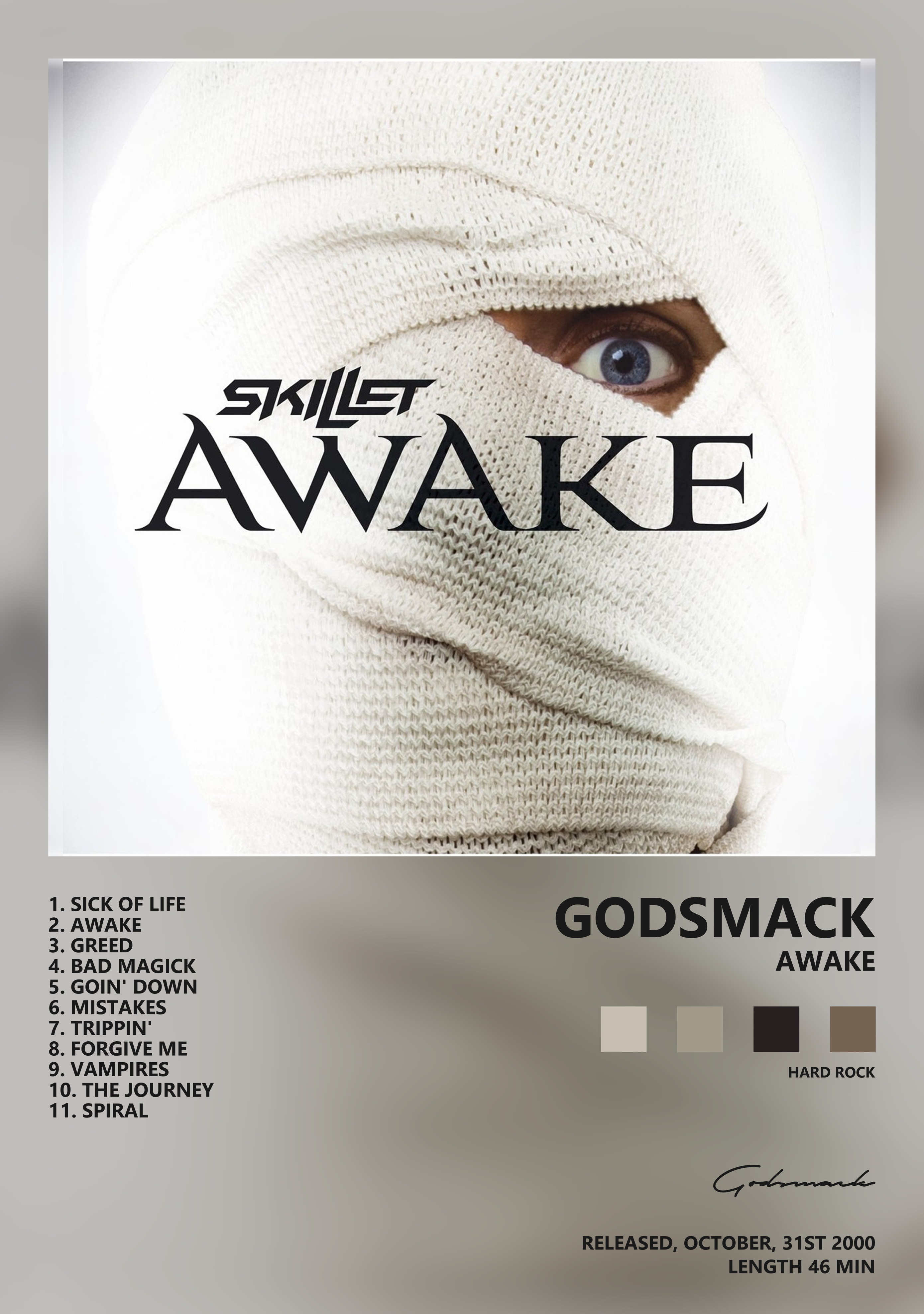 Музыкальный постер: Godsmack — Awake