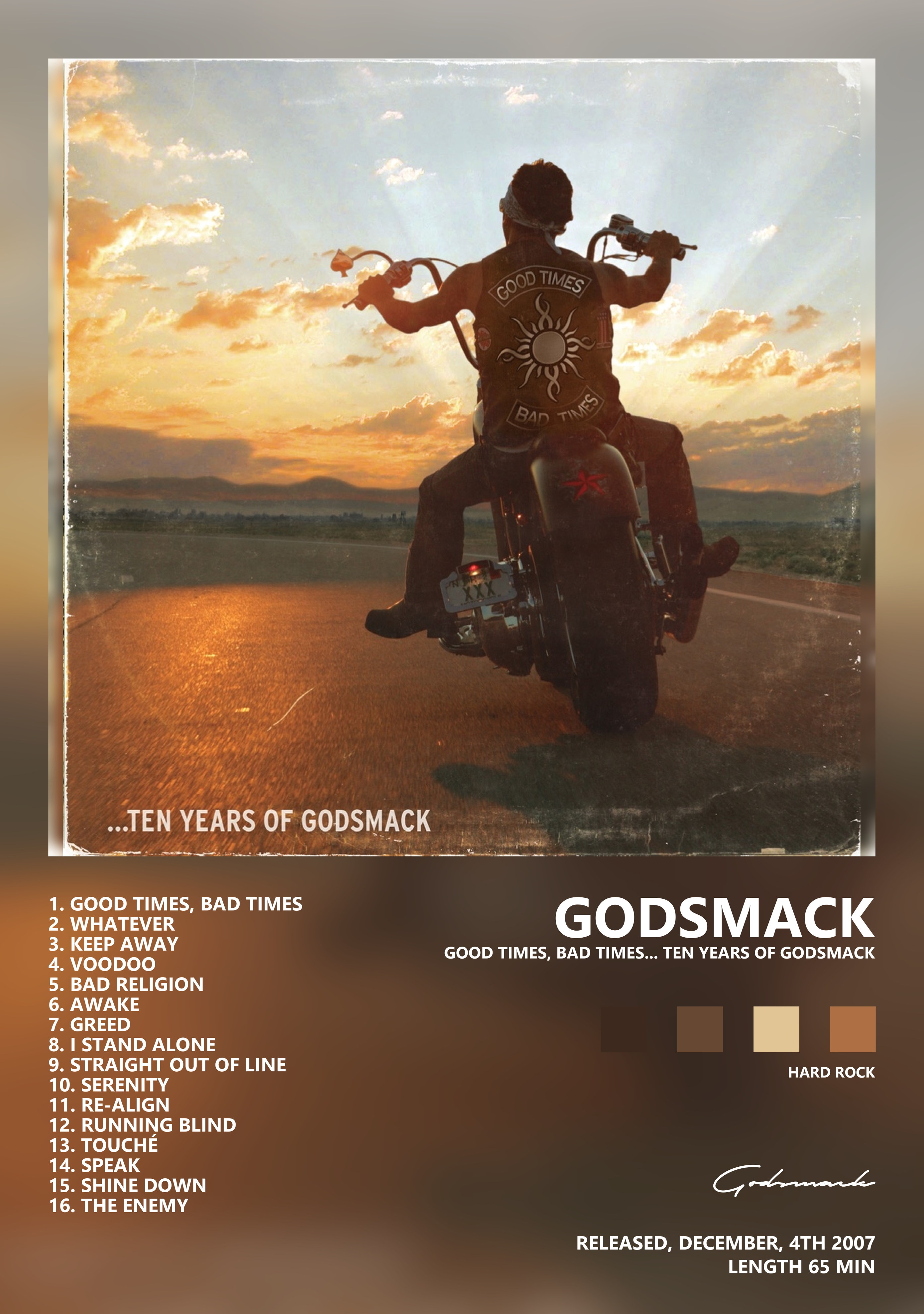 Музыкальный постер: Godsmack — Good Times Bad Times Ten Years of Godsmack