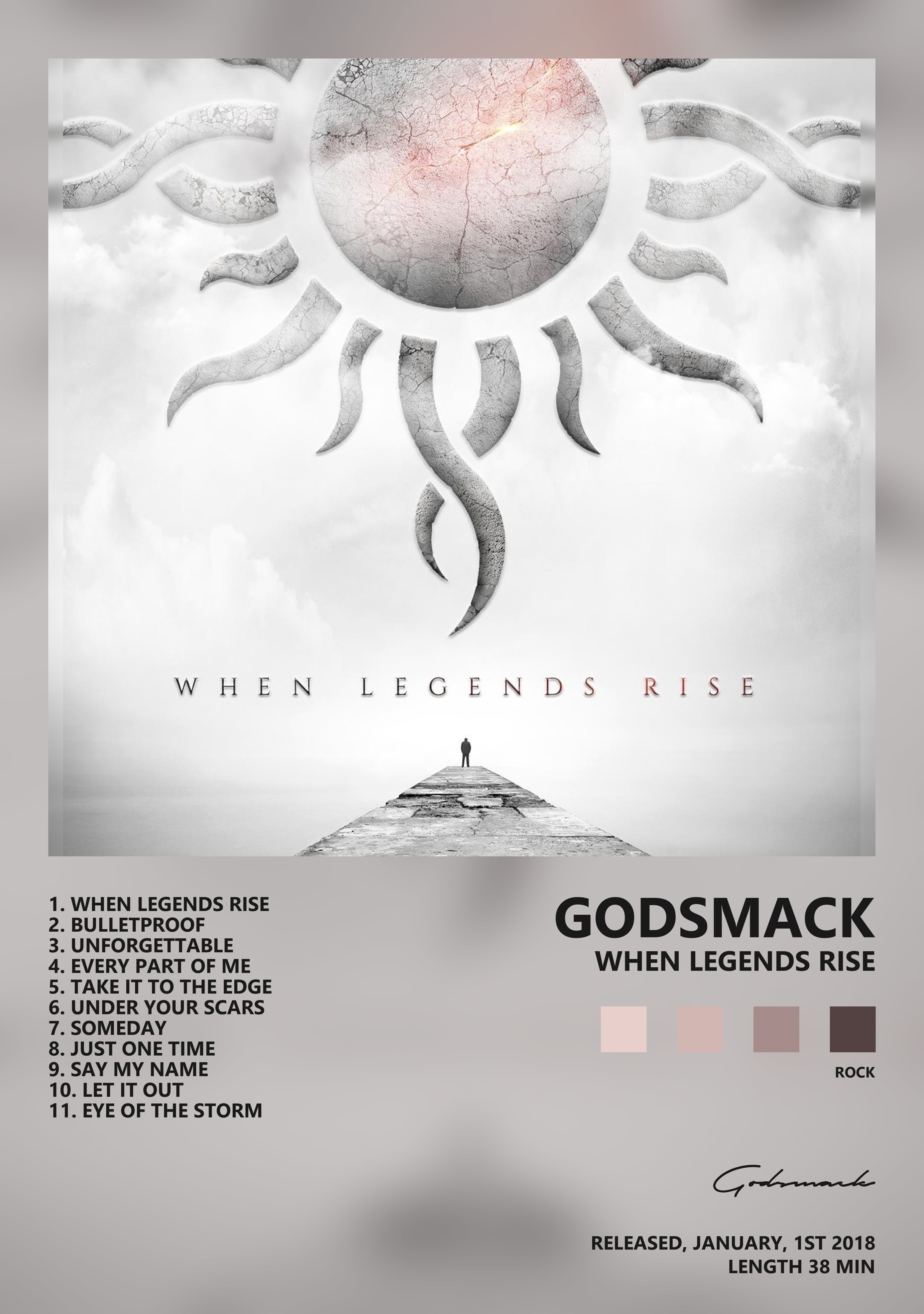 Музыкальный постер: Godsmack — When Legends Rise