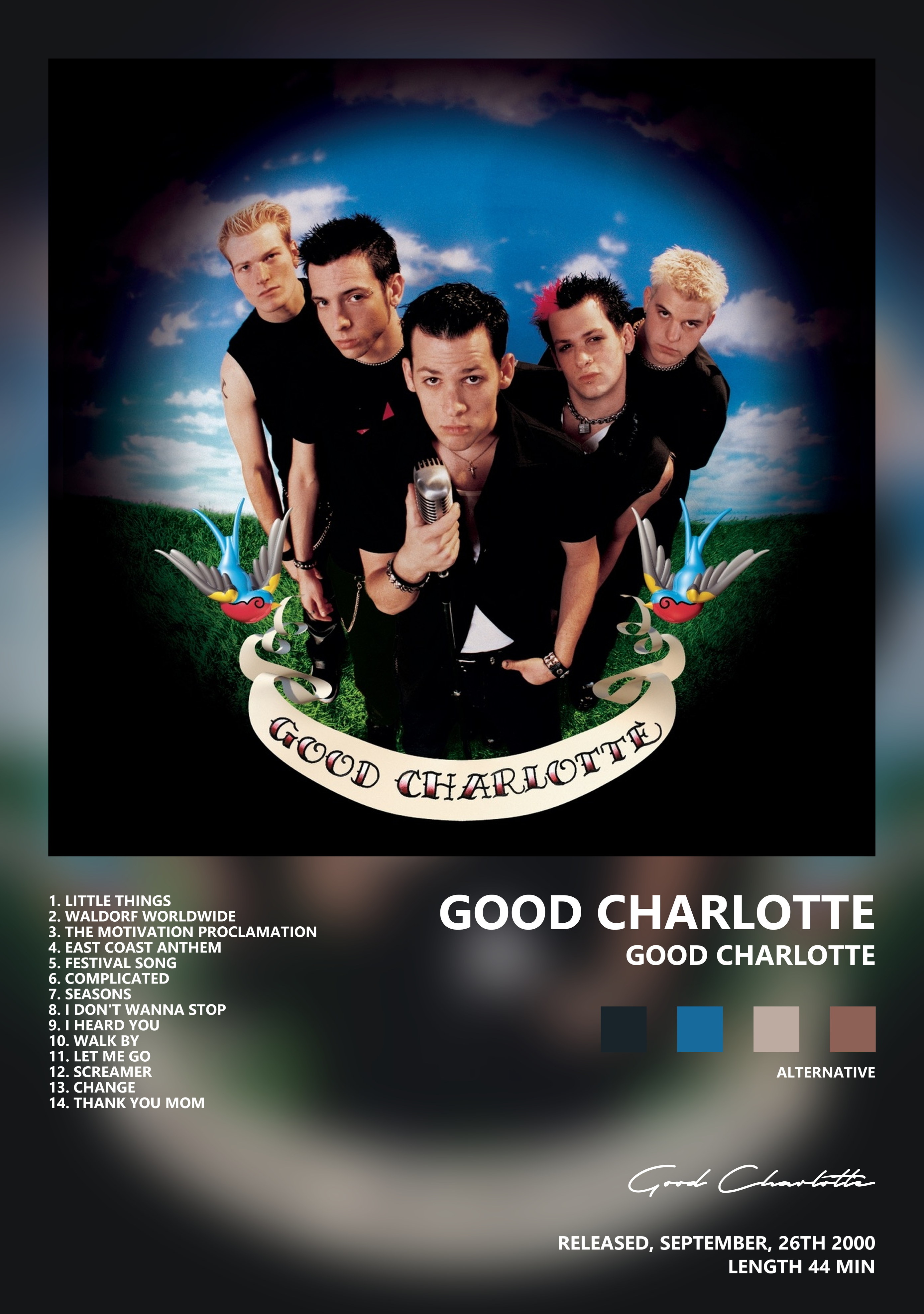 Музыкальный постер: Good Charlotte — Good Charlotte