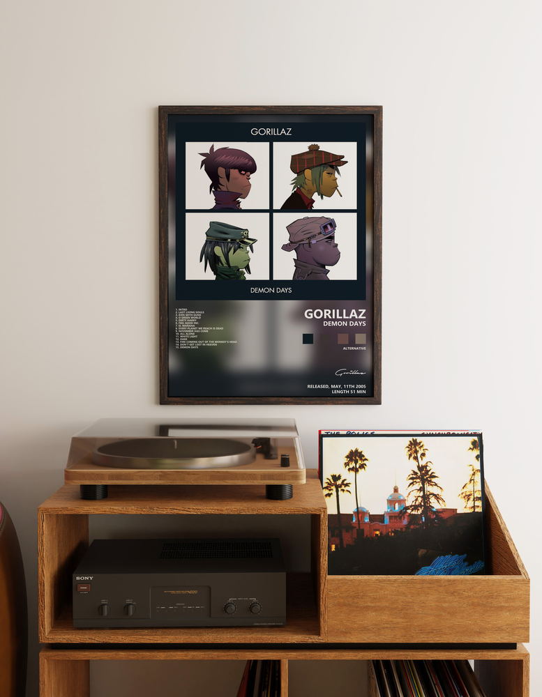 Музыкальный постер: Gorillaz — Demon Days